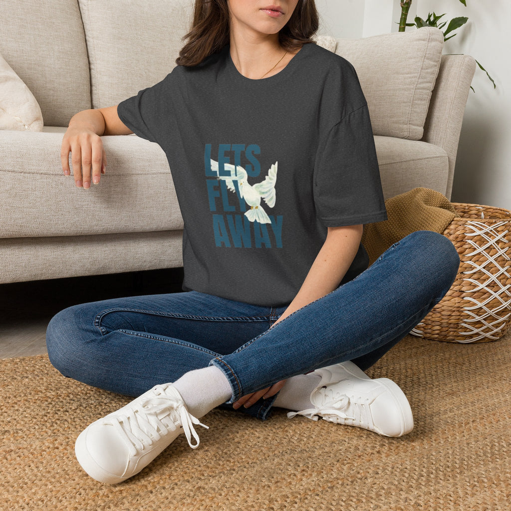 Lets Fly Away T-Shirt — Tropical Bird Travel Tee