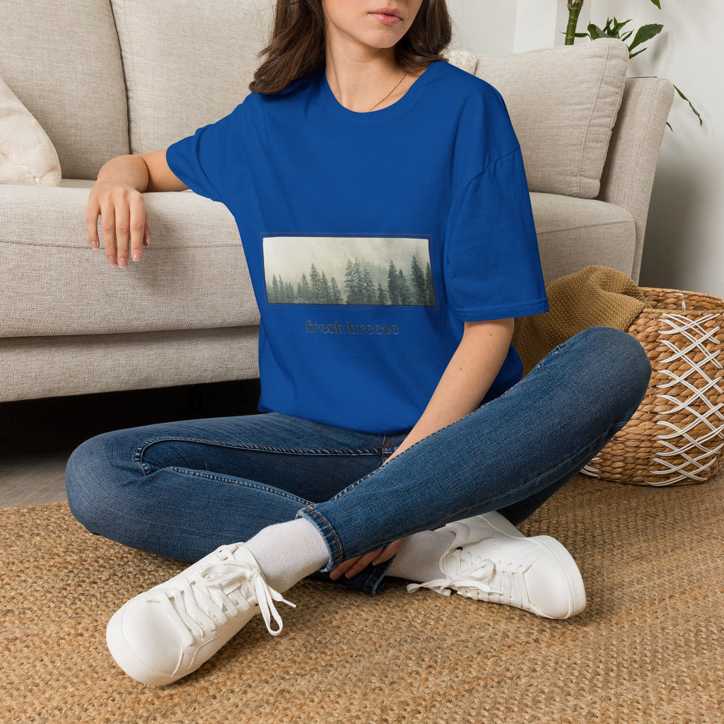 Forest Mist T-Shirt — "fresh breeze" Nature Graphic Tee