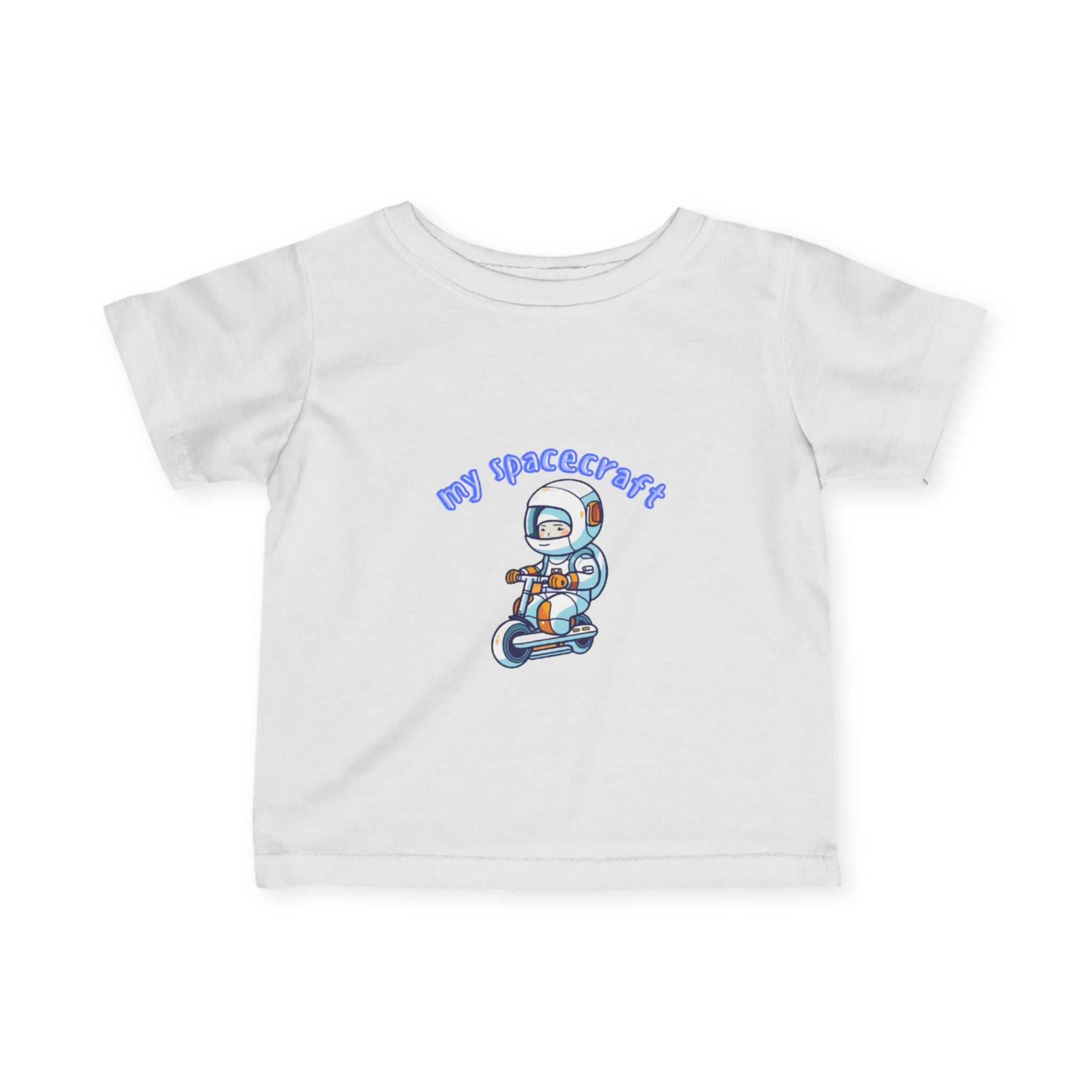 Infant Tee — Cute Astronaut Scooter "My Spaceship" Baby Shirt