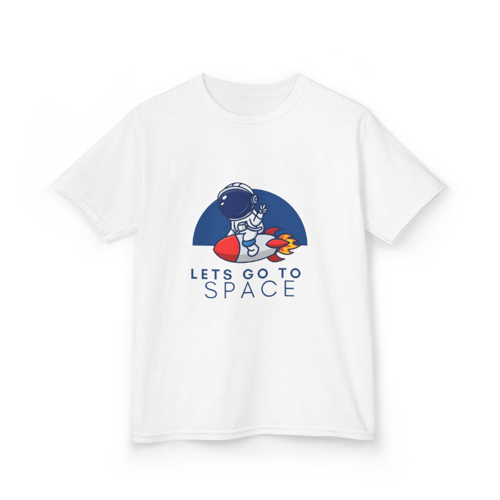 Kids T-Shirt — "Let's Go to Space" Astronaut Rocket Tee