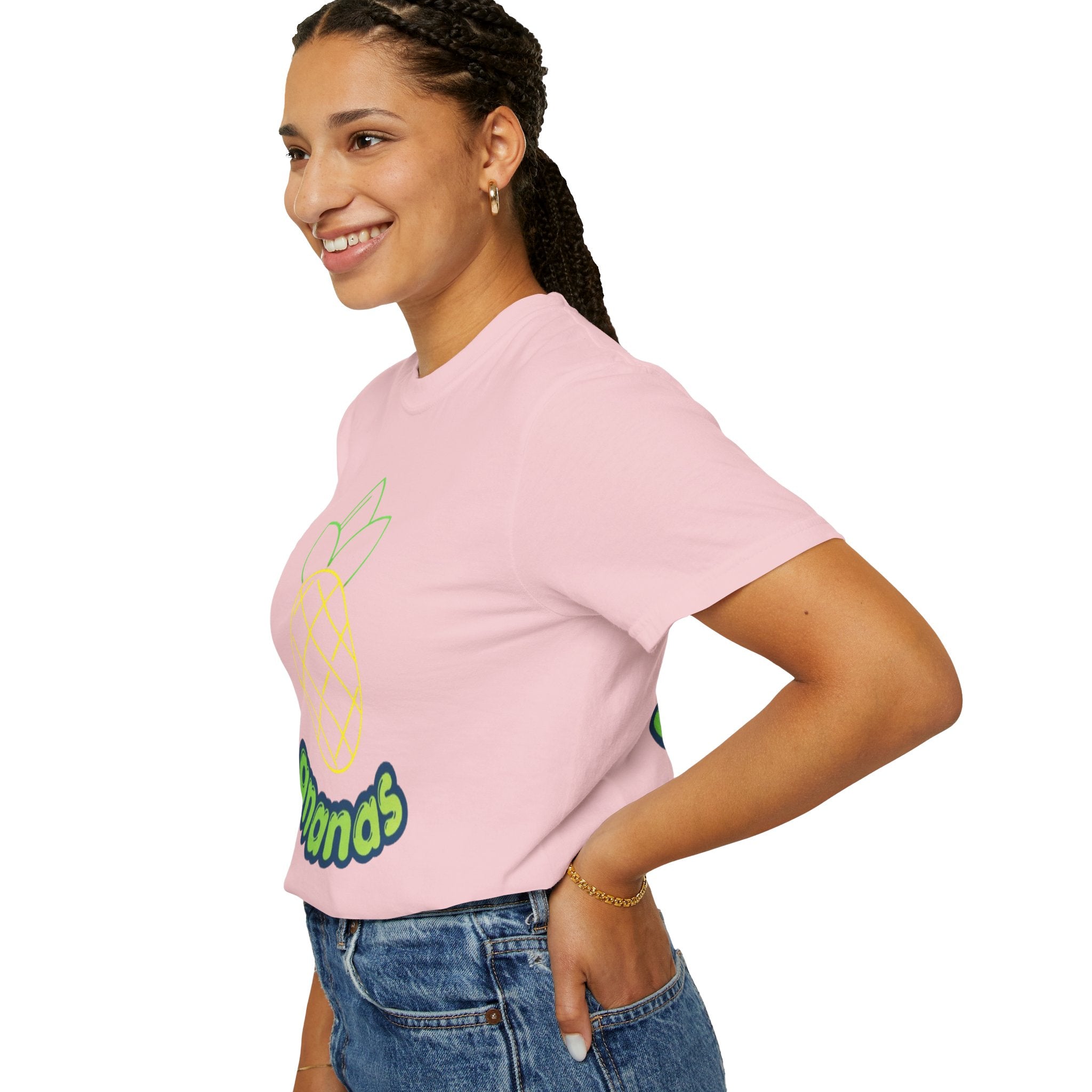 Pineapple 'ananas' Graphic T-Shirt — Tropical Retro Fruit Tee