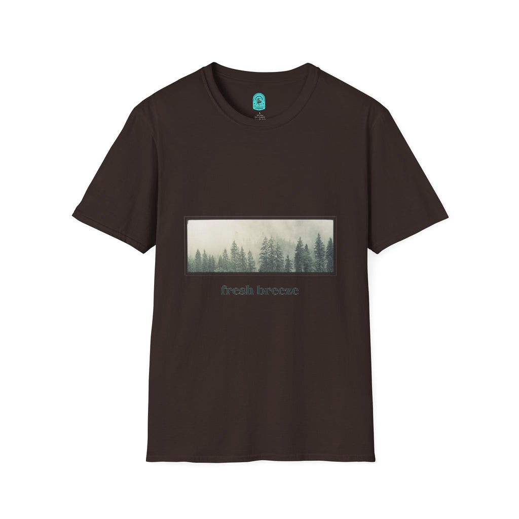 Forest Mist T-Shirt — "fresh breeze" Nature Graphic Tee