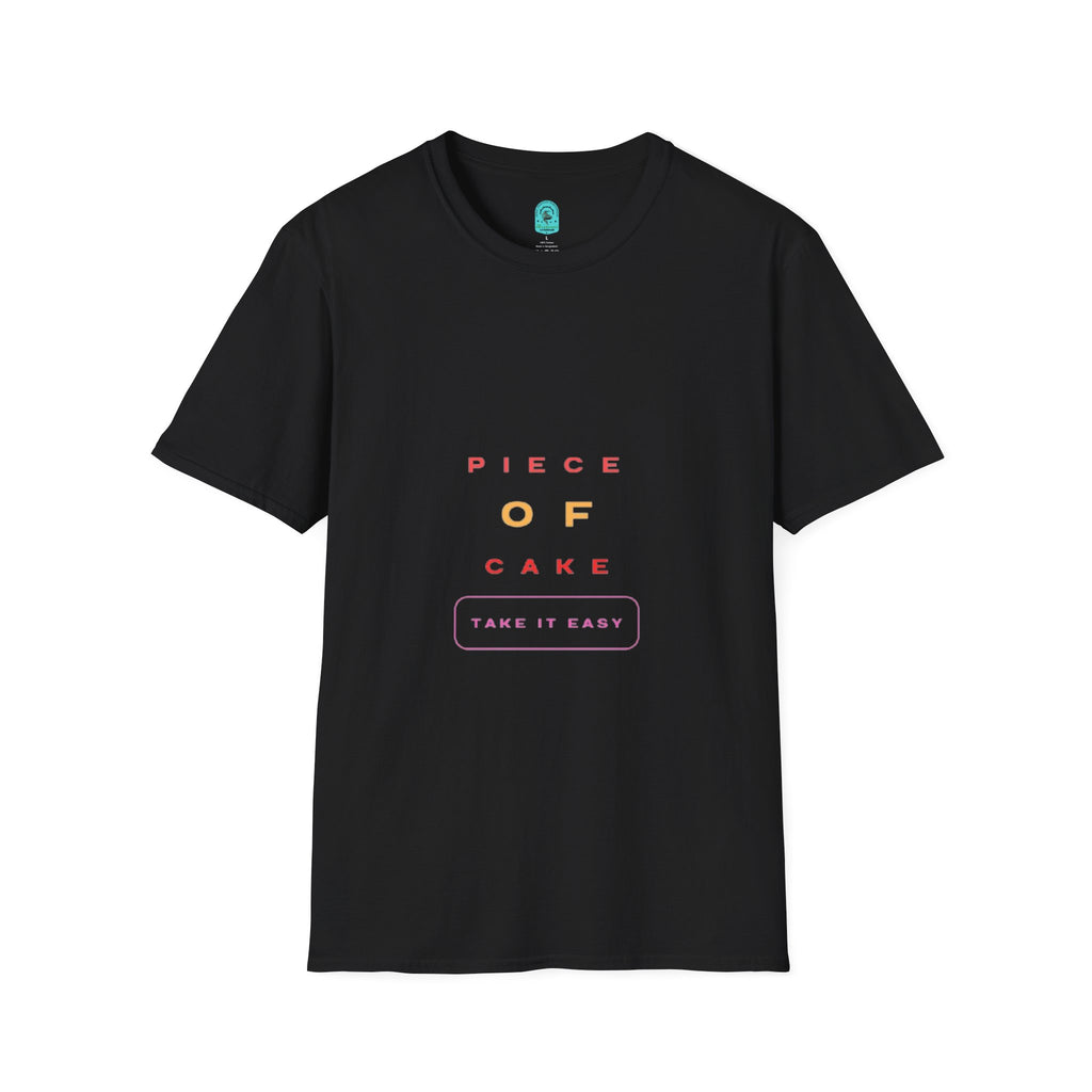 Piece of Cake T‑Shirt – Minimal Pastel Graphic Tee