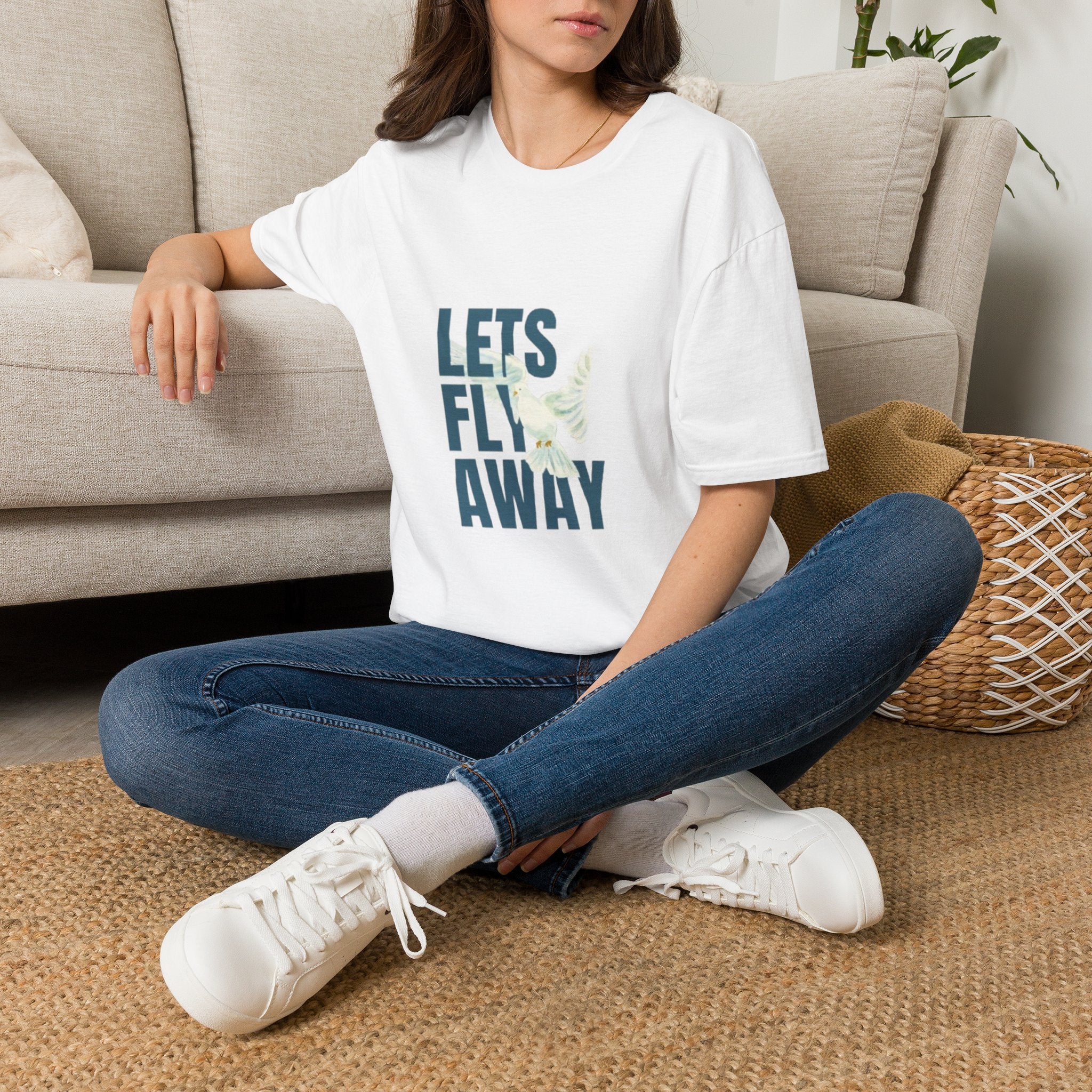 Lets Fly Away T-Shirt — Tropical Bird Travel Tee
