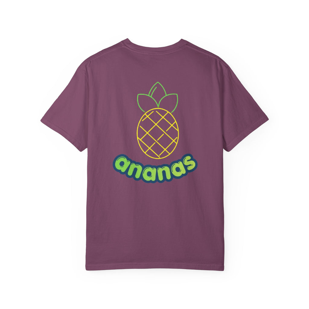 Pineapple 'ananas' Graphic T-Shirt — Tropical Retro Fruit Tee