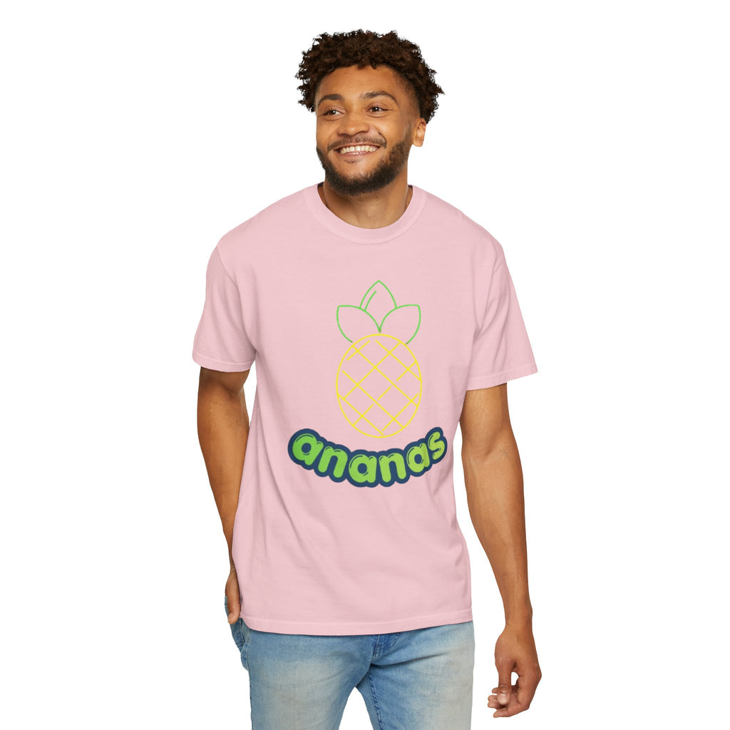 Pineapple 'ananas' Graphic T-Shirt — Tropical Retro Fruit Tee