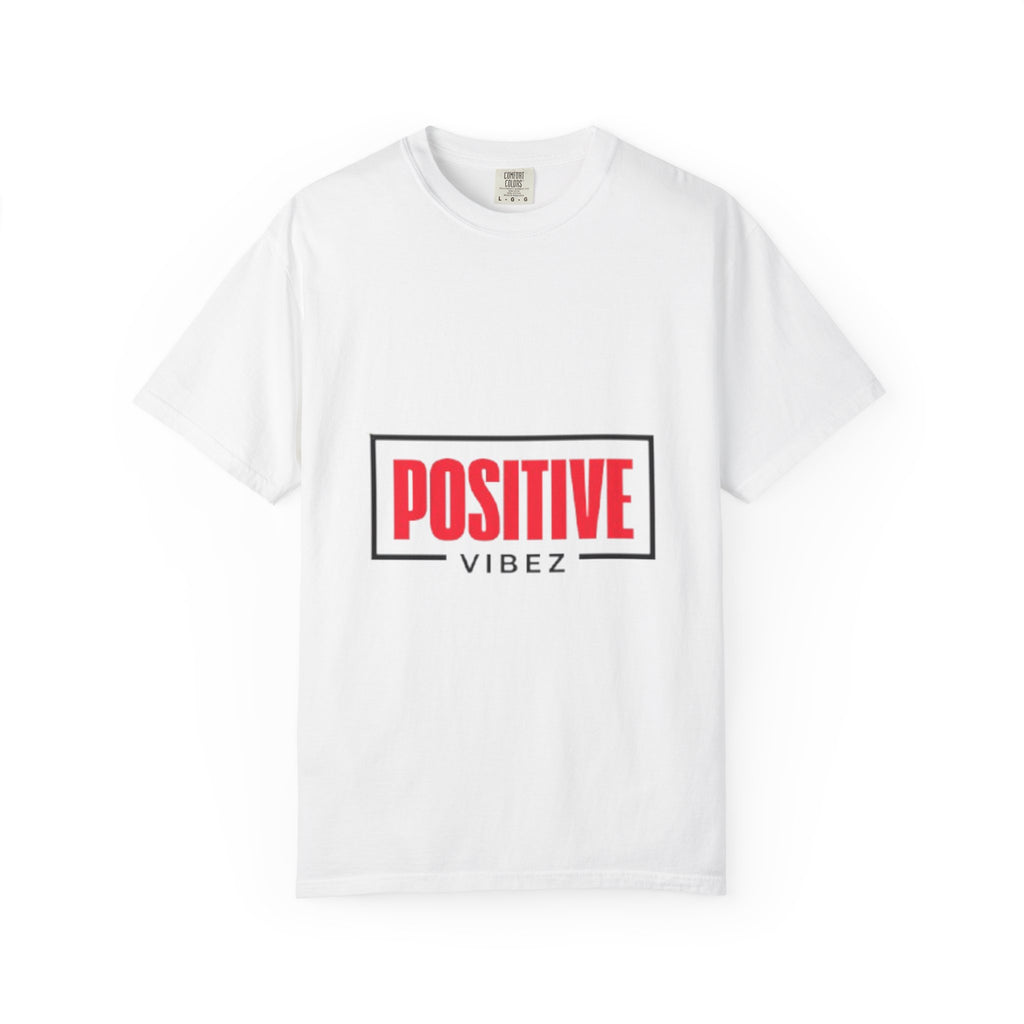 Positive Vibez T-Shirt — Bold Red Graphic Tee for Motivational Streetwear