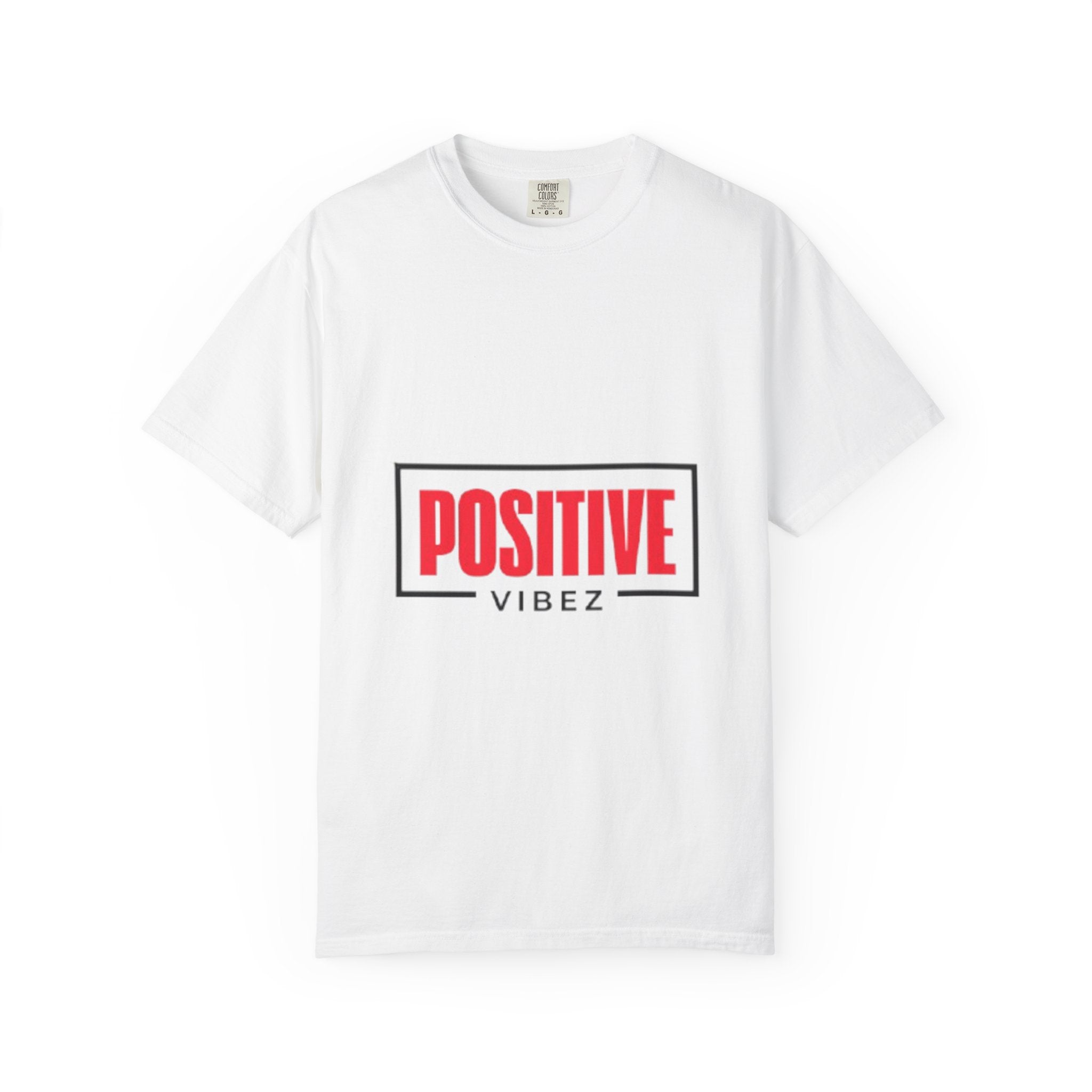 Positive Vibez T-Shirt — Bold Red Graphic Tee for Motivational Streetwear