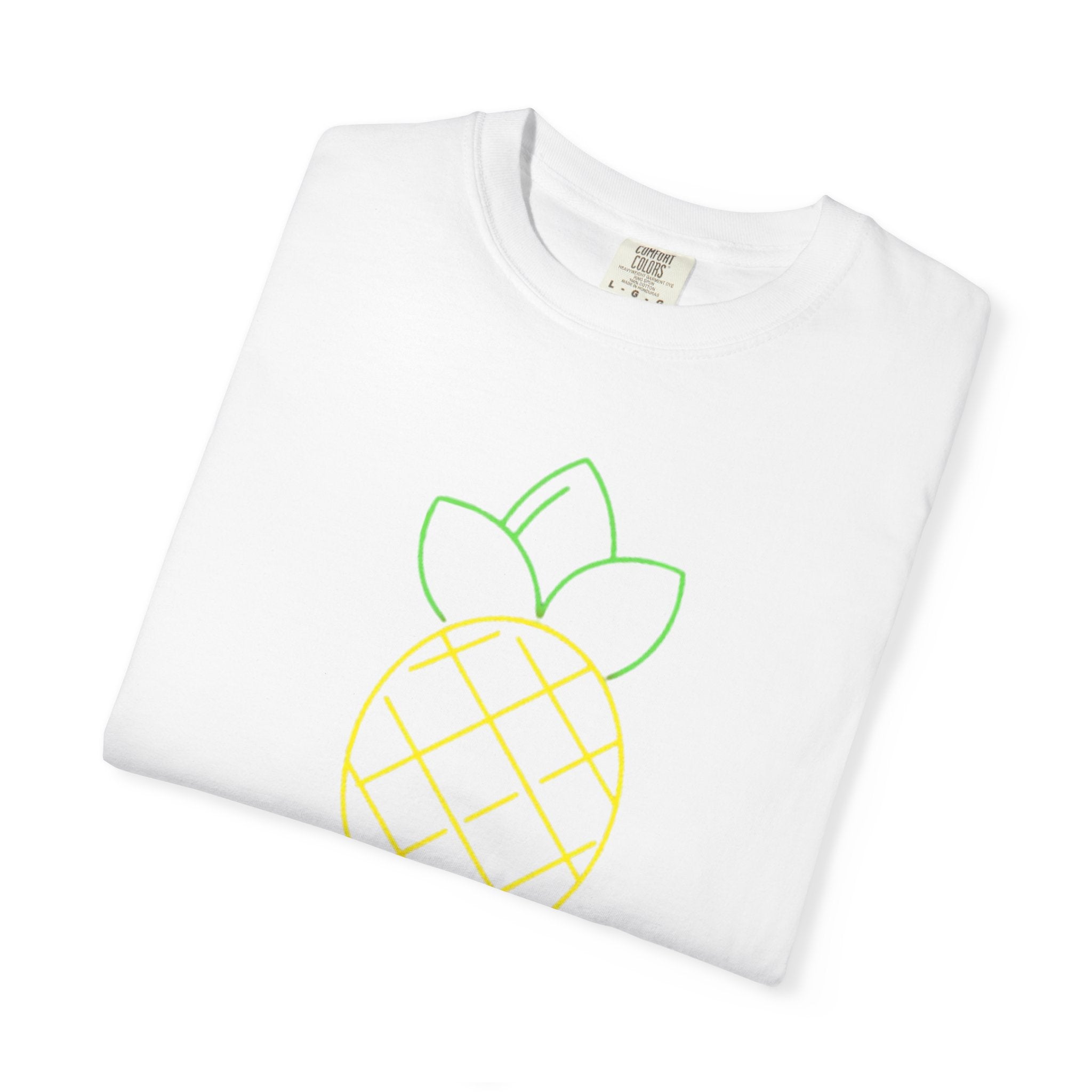 Pineapple 'ananas' Graphic T-Shirt — Tropical Retro Fruit Tee