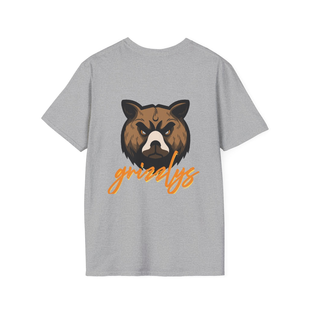 Bear Face Graphic T-Shirt — 'grizzly' Script Outdoor & Rustic Tee