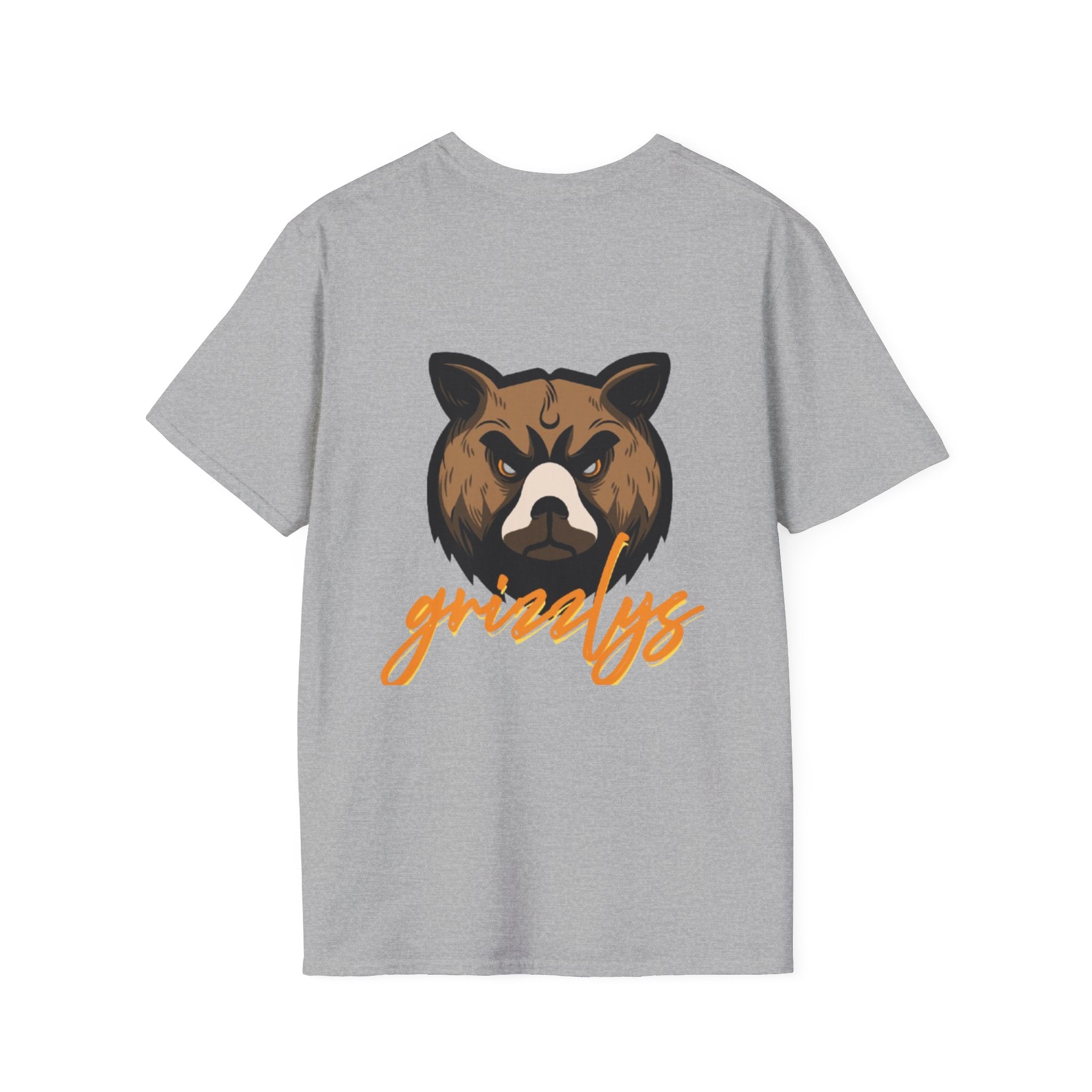 Bear Face Graphic T-Shirt — 'grizzly' Script Outdoor & Rustic Tee