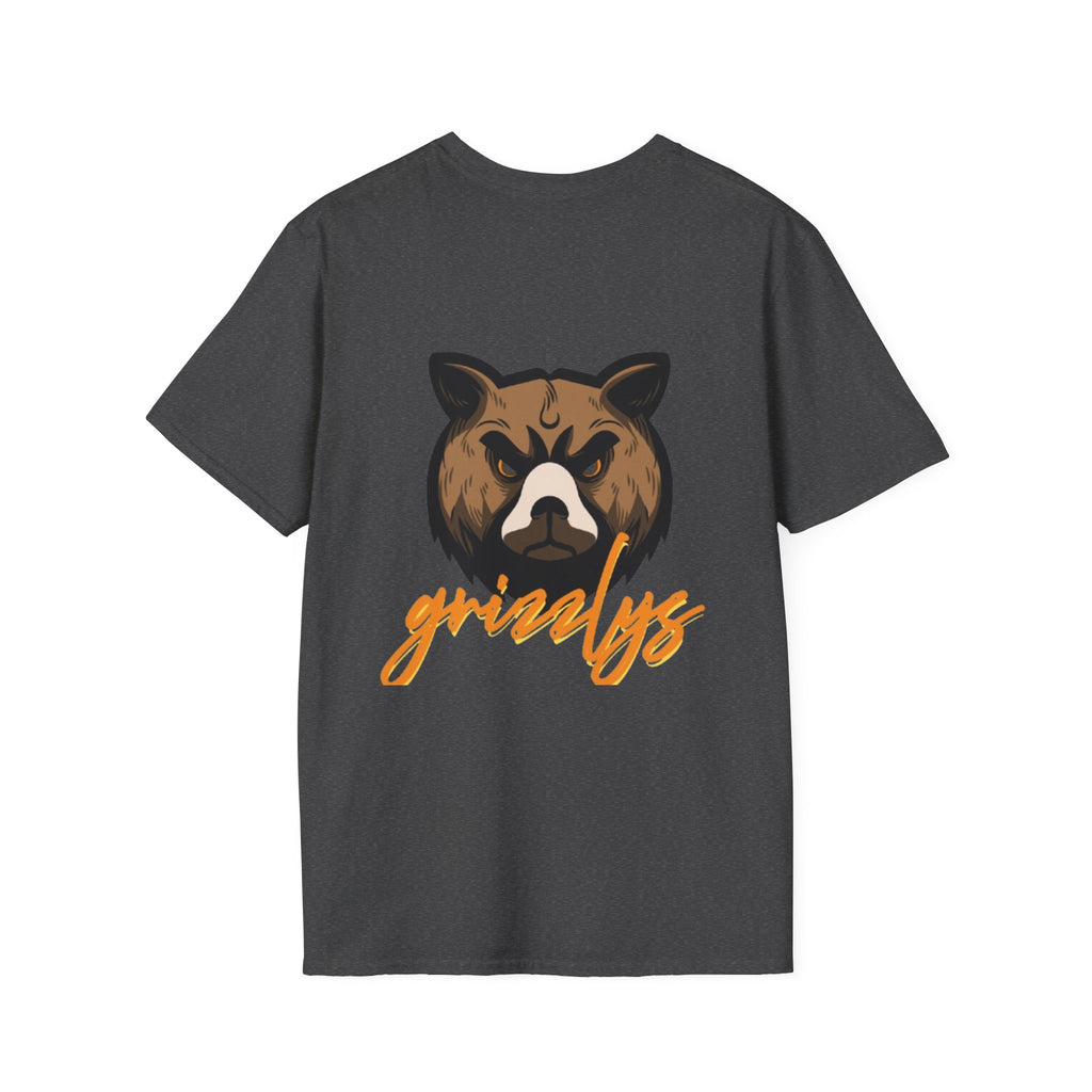 Bear Face Graphic T-Shirt — 'grizzly' Script Outdoor & Rustic Tee