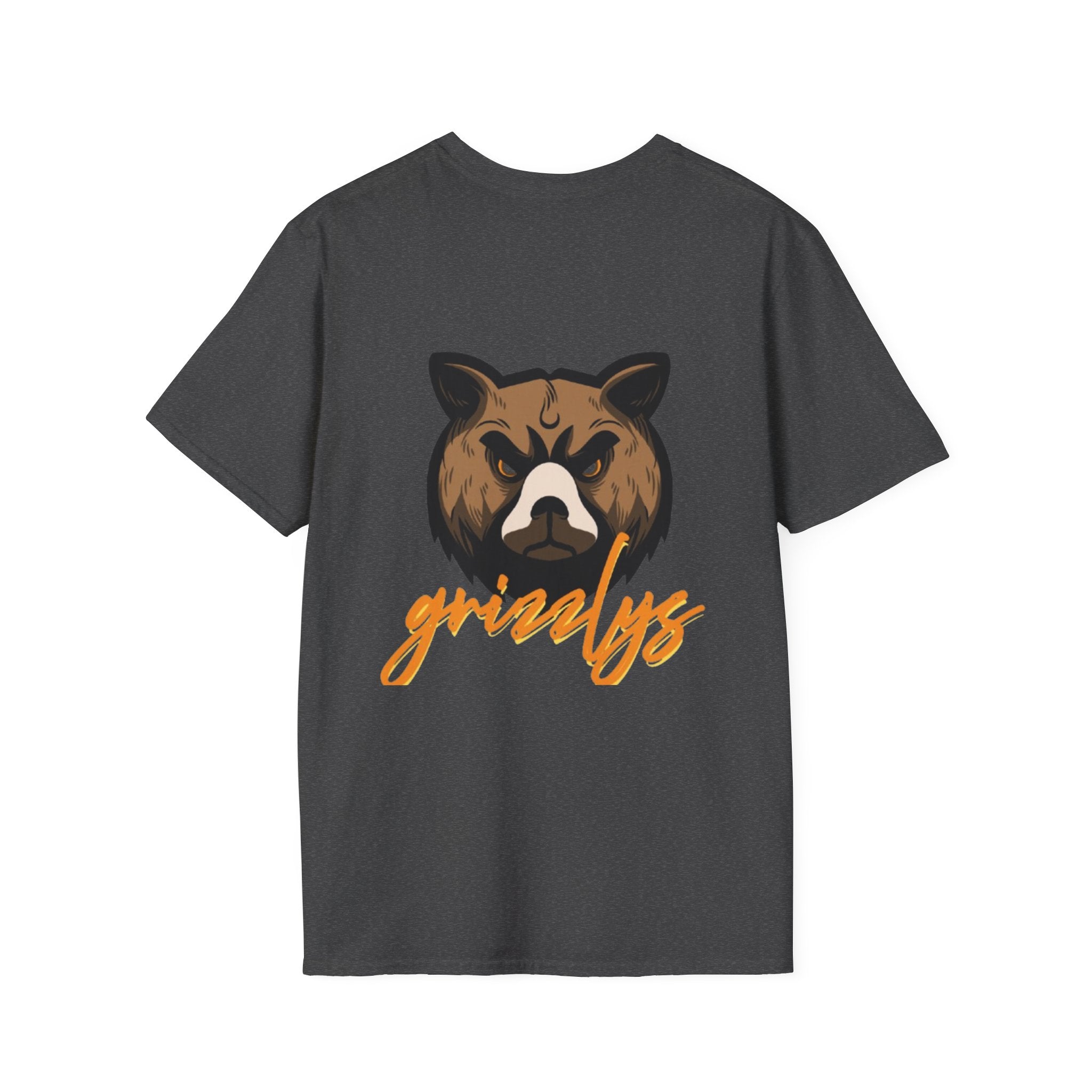 Bear Face Graphic T-Shirt — 'grizzly' Script Outdoor & Rustic Tee