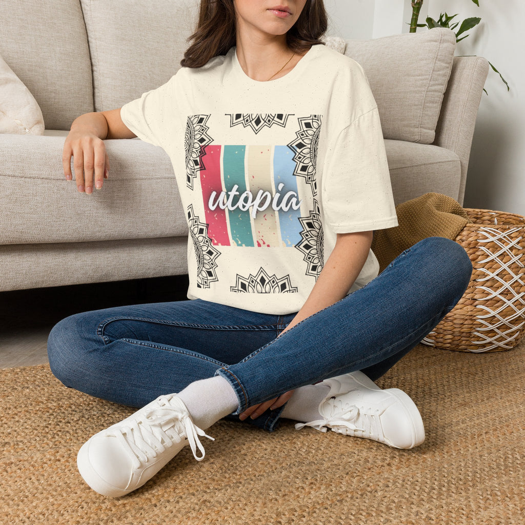 Utopia Retro Stripe Mandala T-Shirt