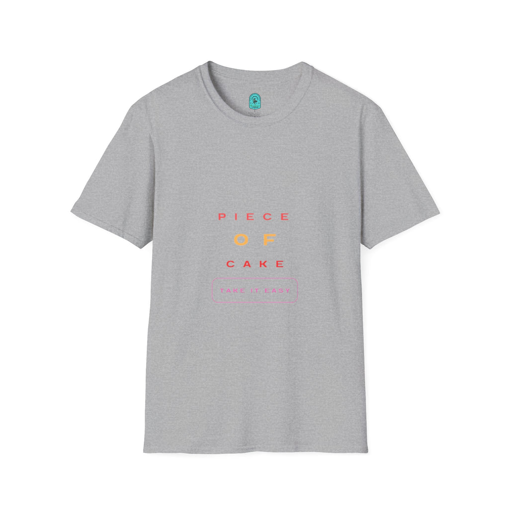 Piece of Cake T‑Shirt – Minimal Pastel Graphic Tee