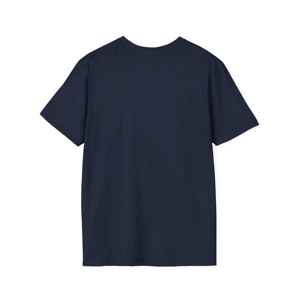 T-Shirt — Blue Coffee Cup "News Time" Graphic