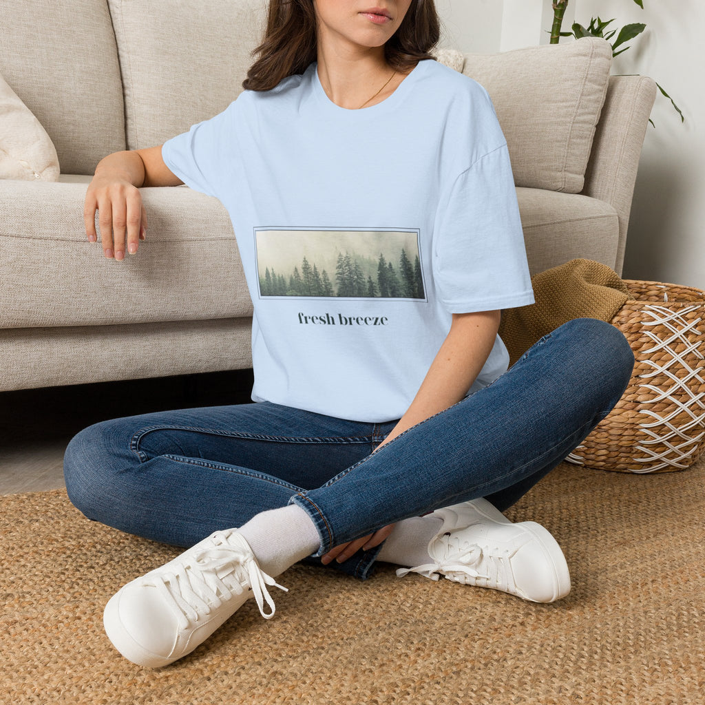 Forest Mist T-Shirt — "fresh breeze" Nature Graphic Tee