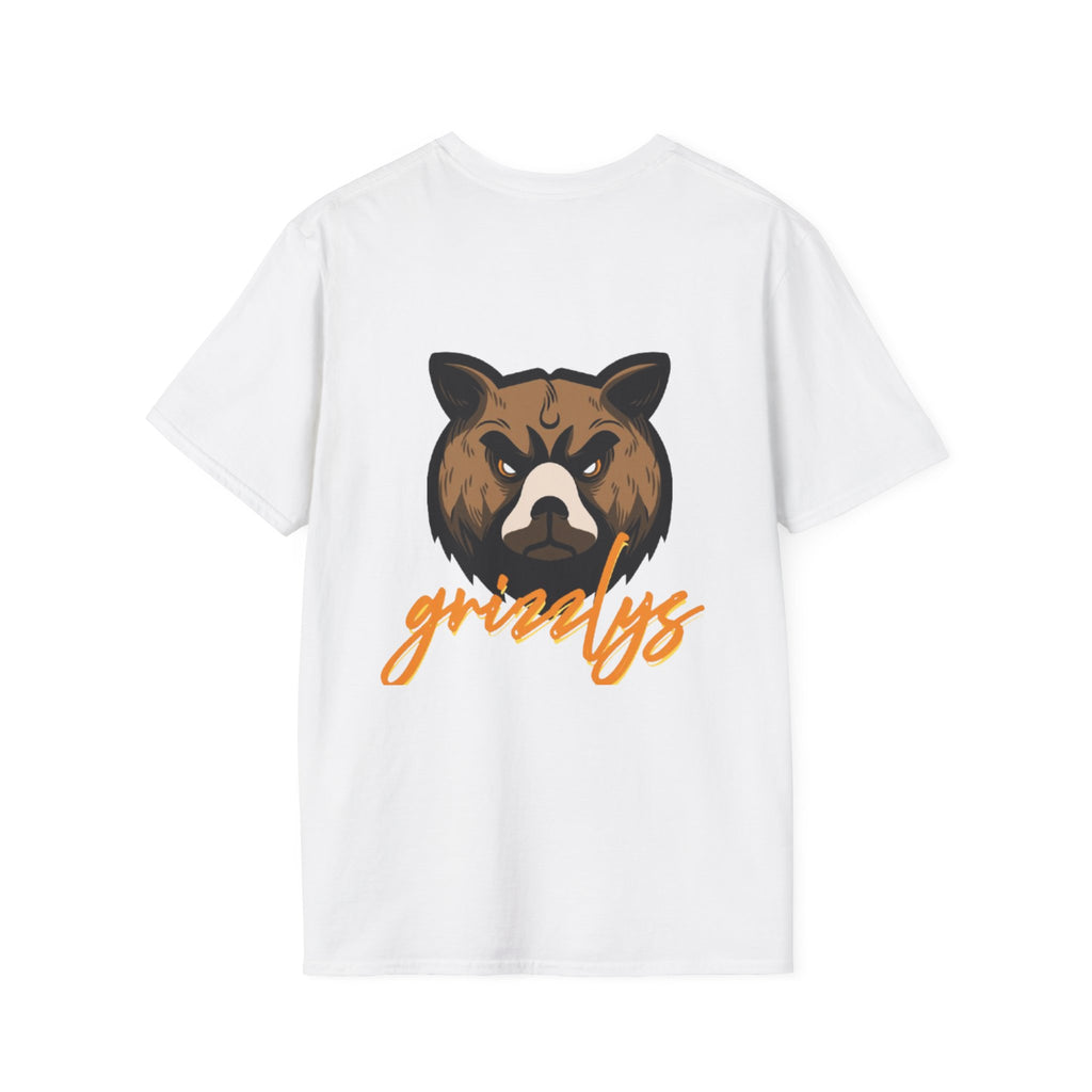 Bear Face Graphic T-Shirt — 'grizzly' Script Outdoor & Rustic Tee