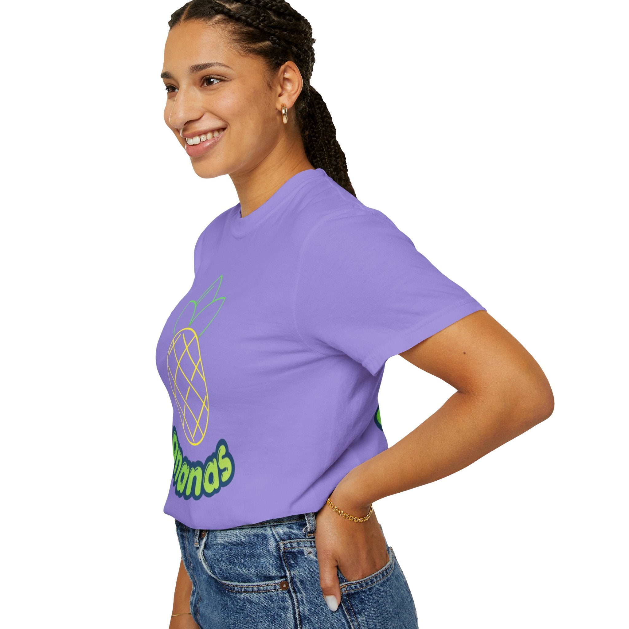 Pineapple 'ananas' Graphic T-Shirt — Tropical Retro Fruit Tee