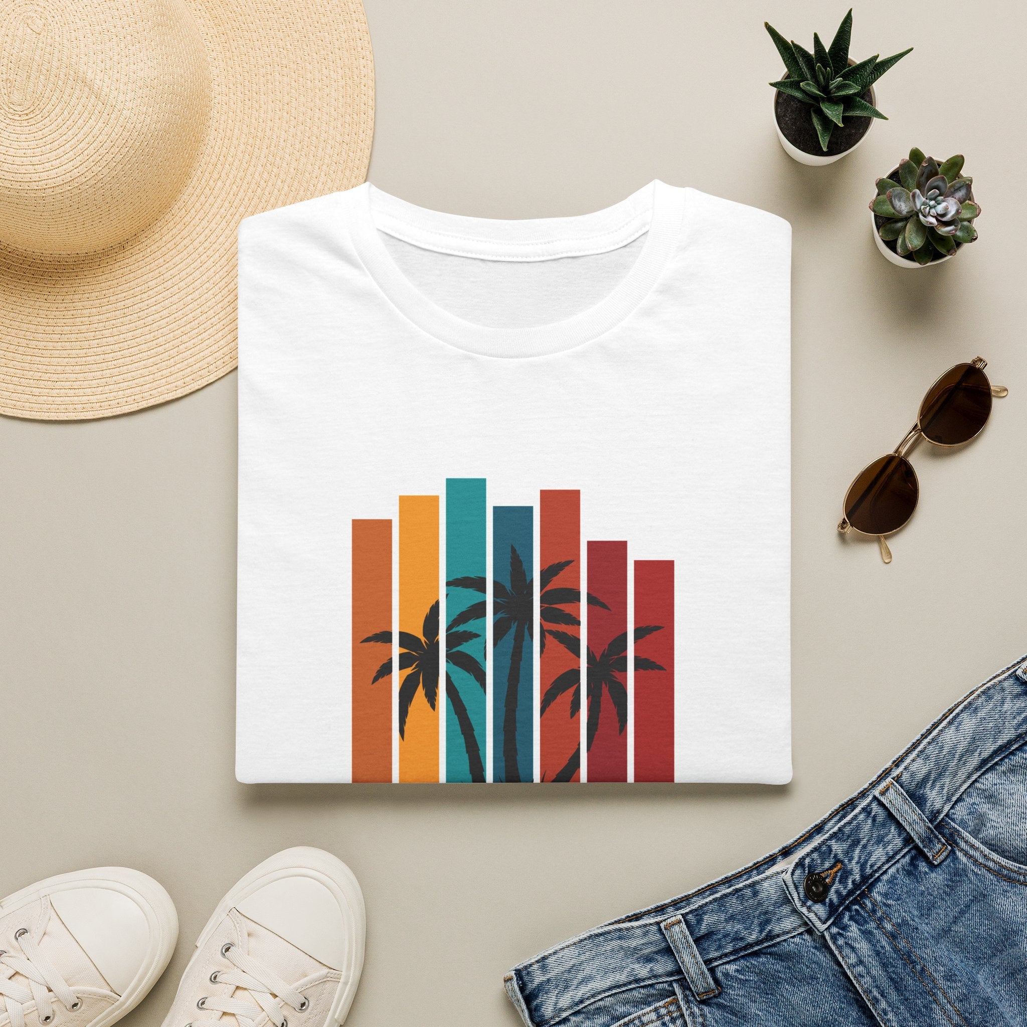 Retro Palm Beach T-Shirt