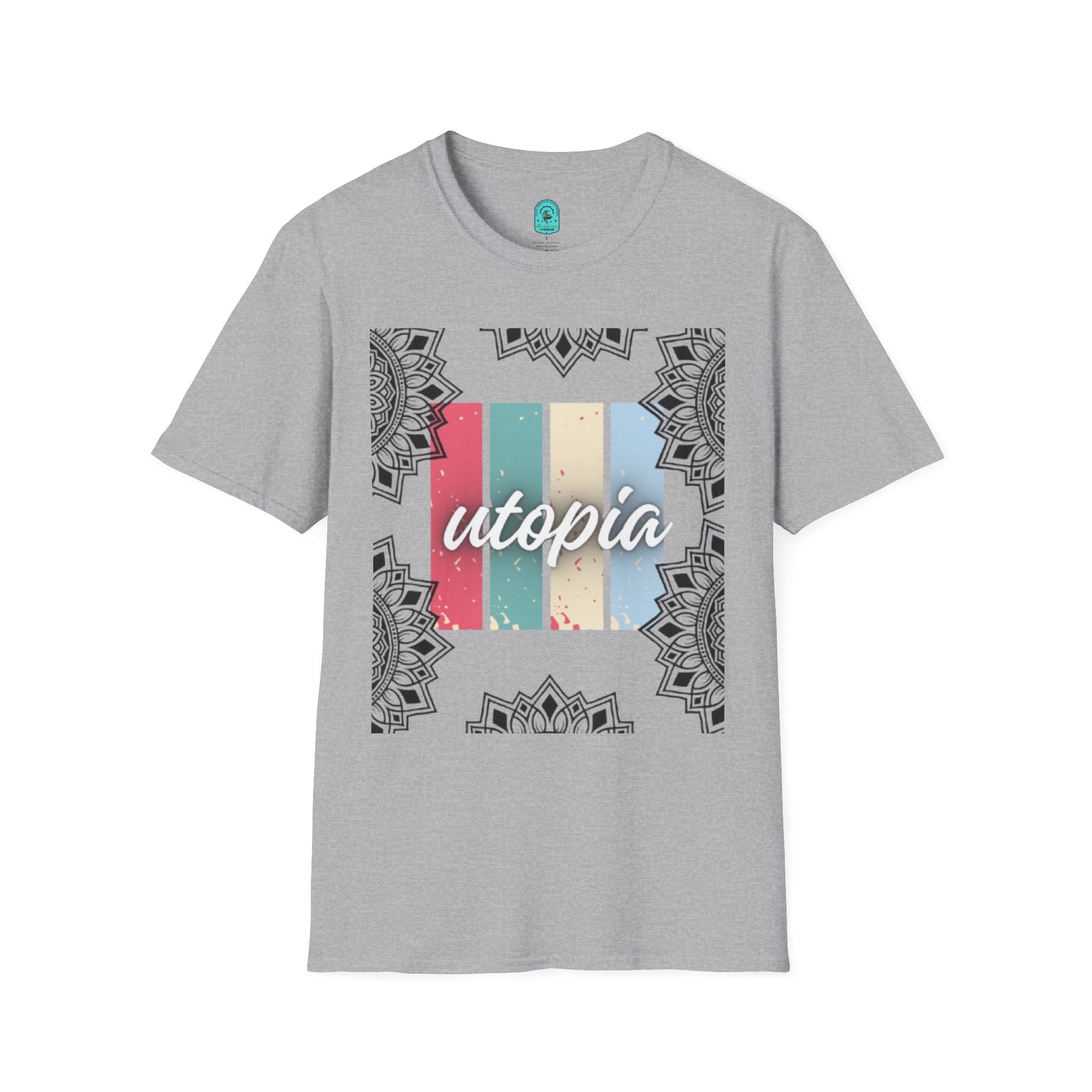 Utopia Retro Stripe Mandala T-Shirt