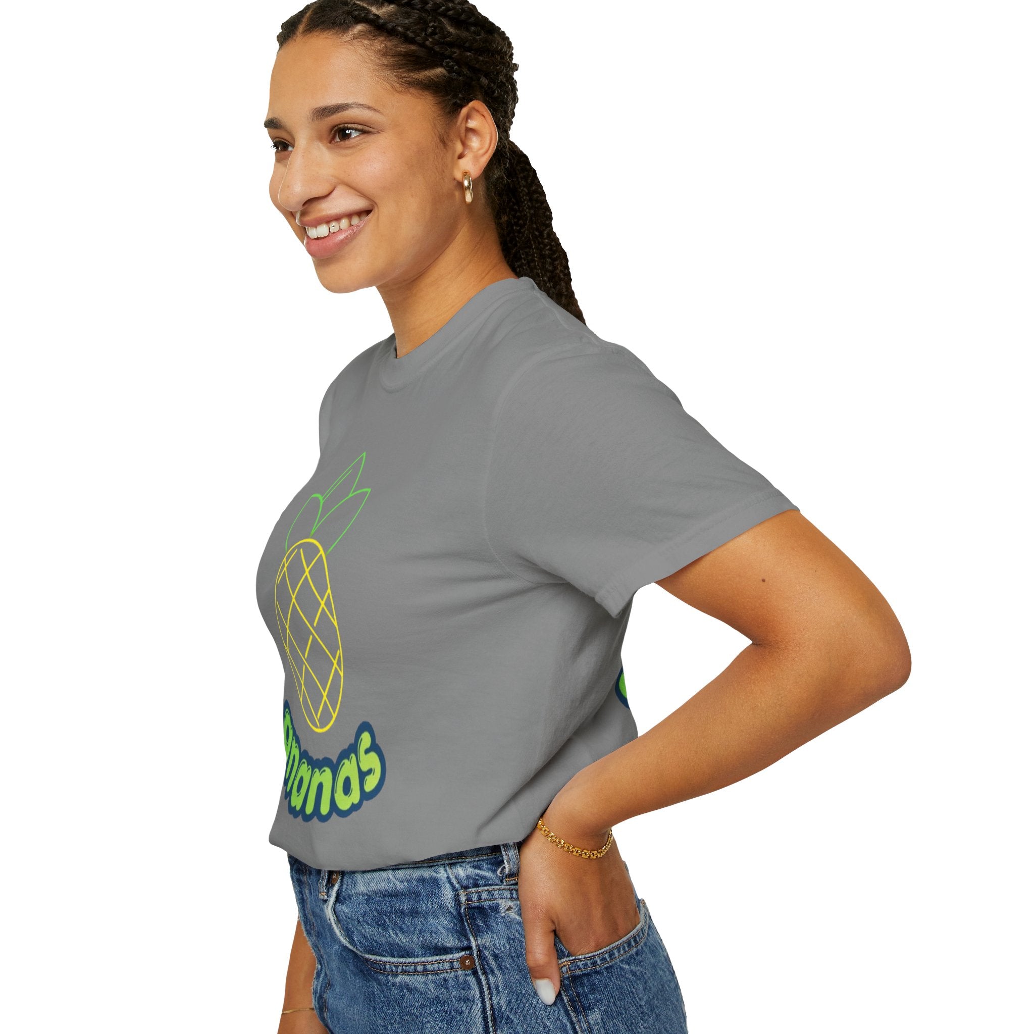 Pineapple 'ananas' Graphic T-Shirt — Tropical Retro Fruit Tee