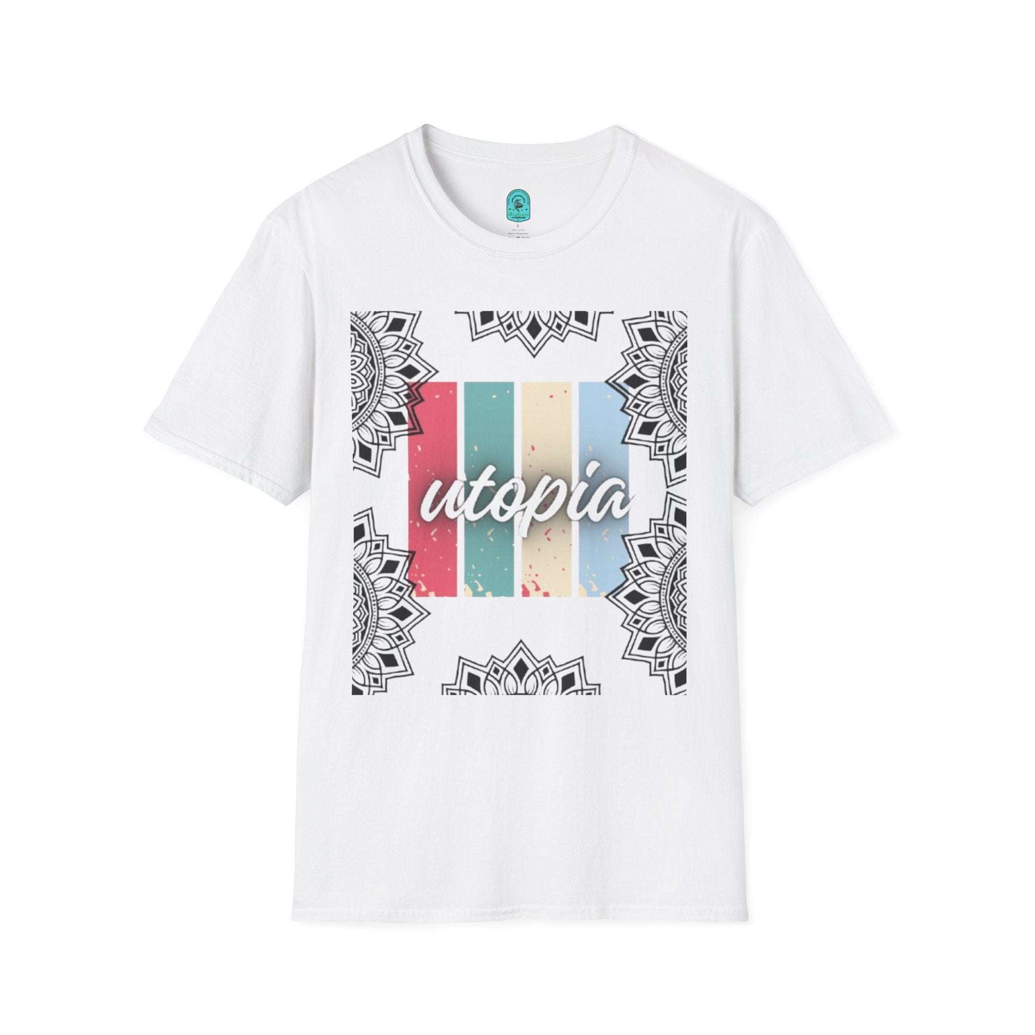Utopia Retro Stripe Mandala T-Shirt
