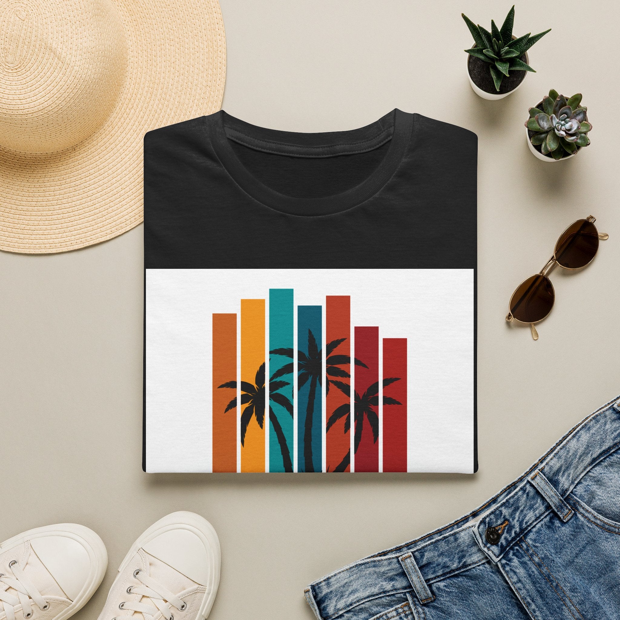 Retro Palm Beach T-Shirt