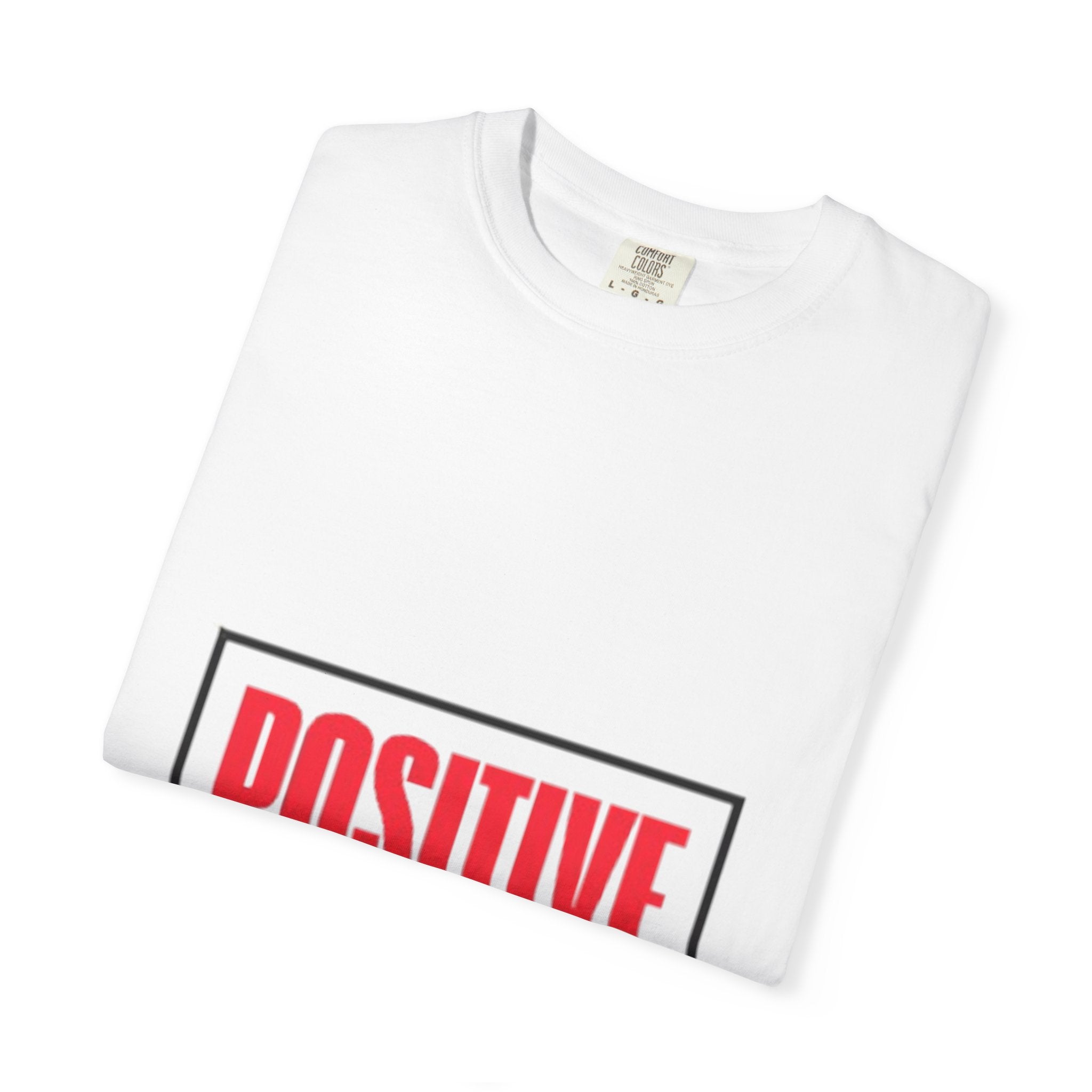 Positive Vibez T-Shirt — Bold Red Graphic Tee for Motivational Streetwear