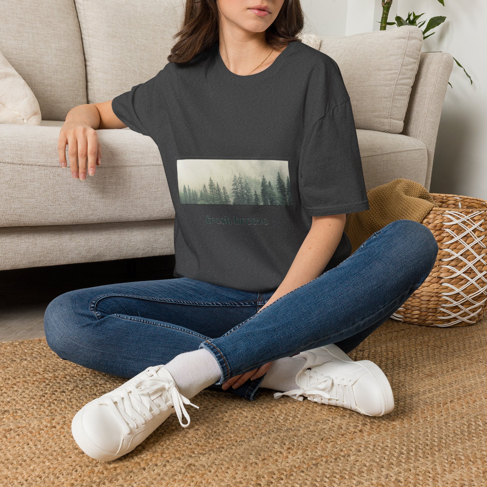 Forest Mist T-Shirt — "fresh breeze" Nature Graphic Tee