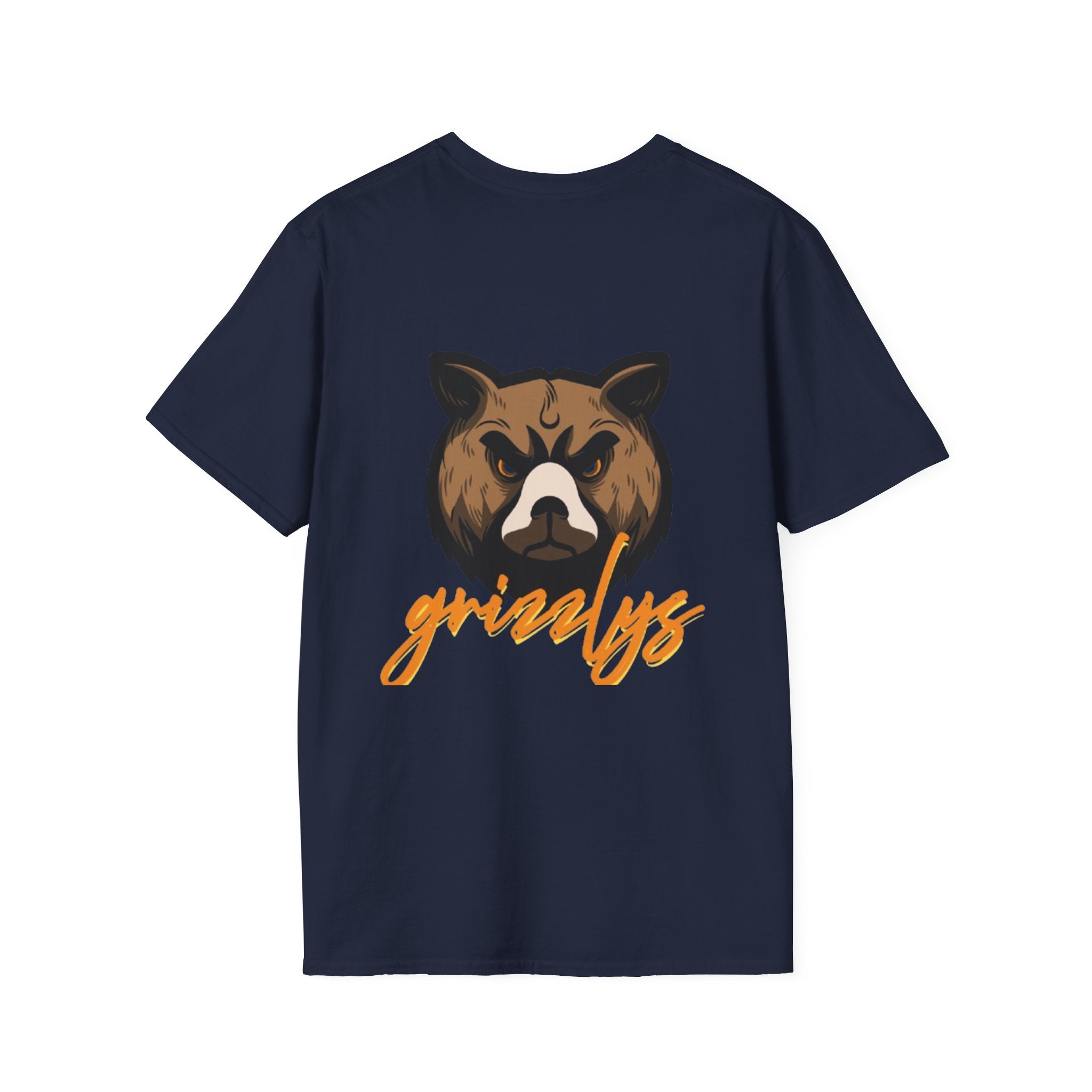Bear Face Graphic T-Shirt — 'grizzly' Script Outdoor & Rustic Tee