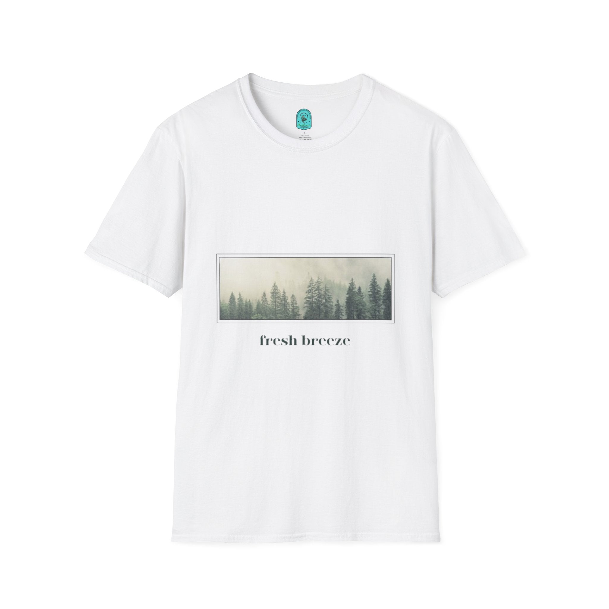 Forest Mist T-Shirt — "fresh breeze" Nature Graphic Tee