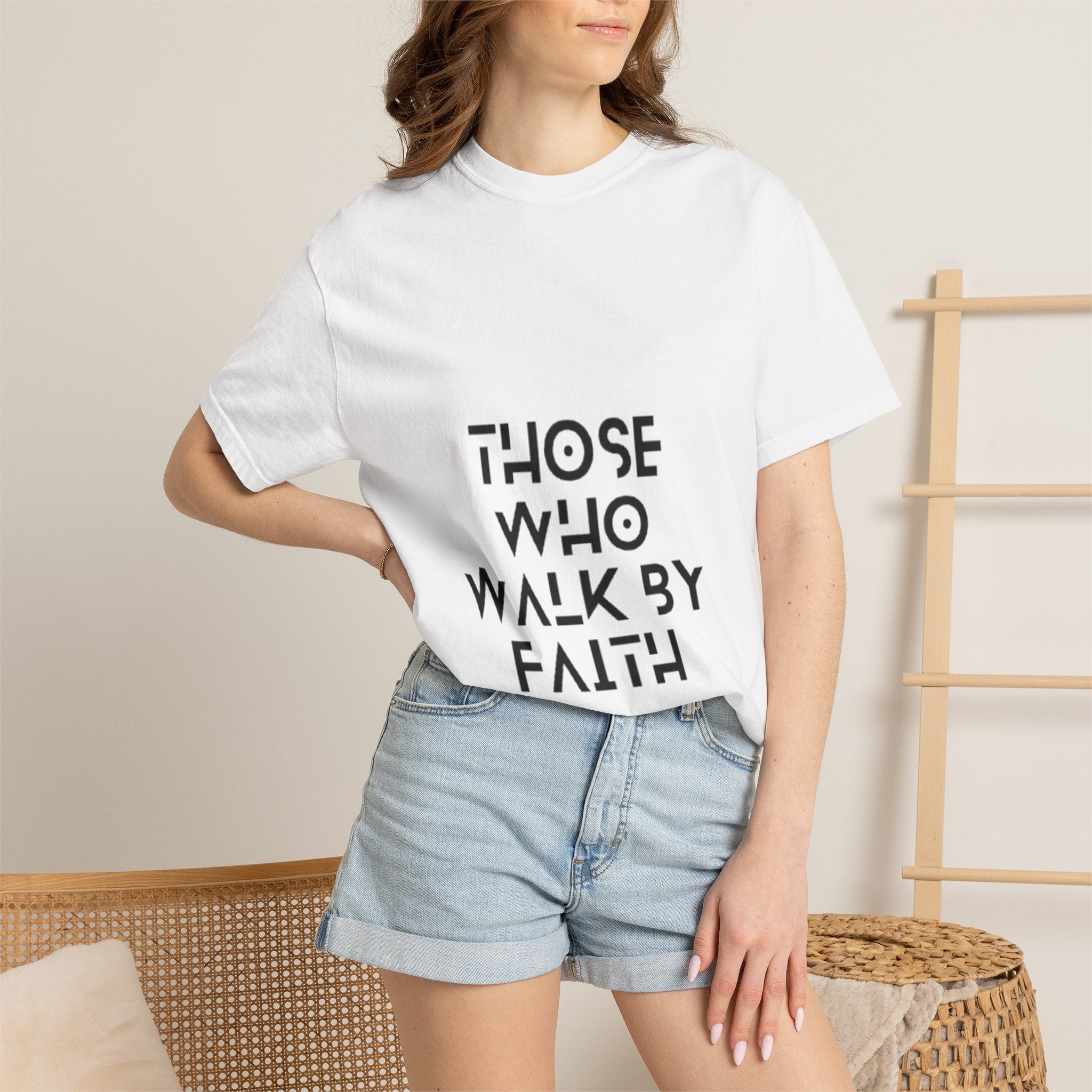 Faith Walk T-Shirt — "Those Who Walk By Faith" Inspirational Christian Tee
