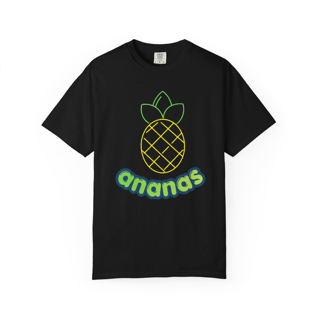 Pineapple 'ananas' Graphic T-Shirt — Tropical Retro Fruit Tee