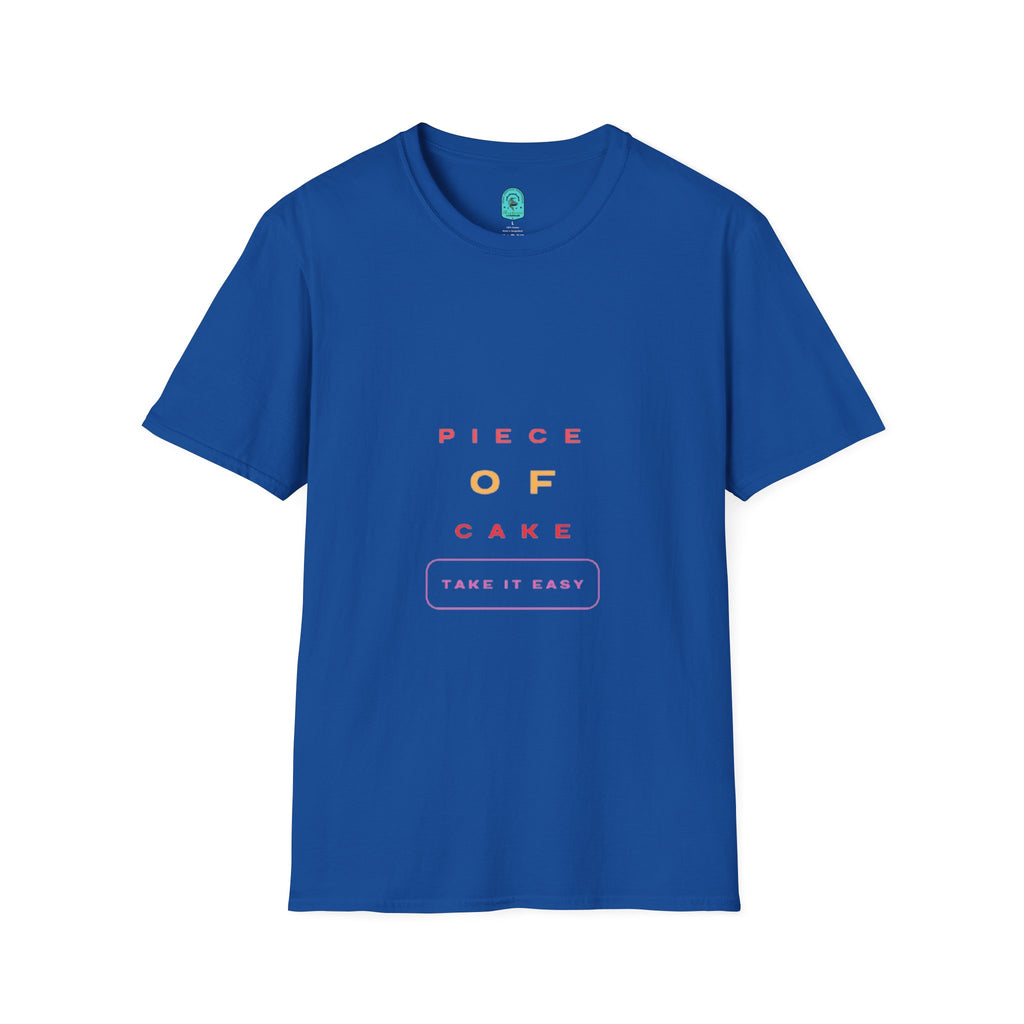 Piece of Cake T‑Shirt – Minimal Pastel Graphic Tee