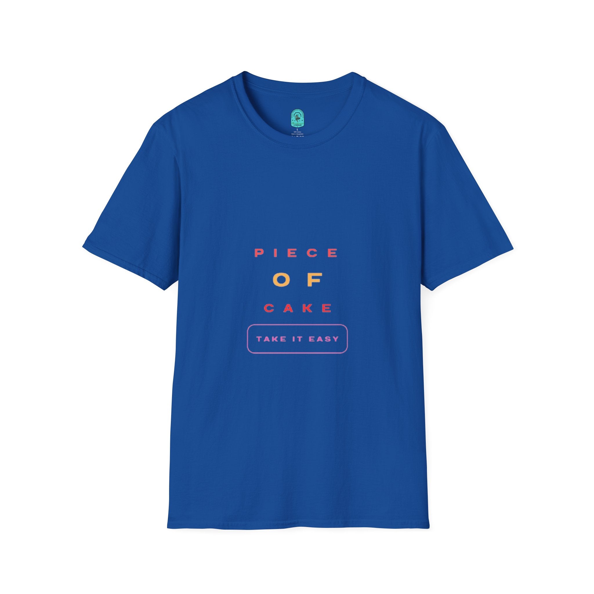 Piece of Cake T‑Shirt – Minimal Pastel Graphic Tee