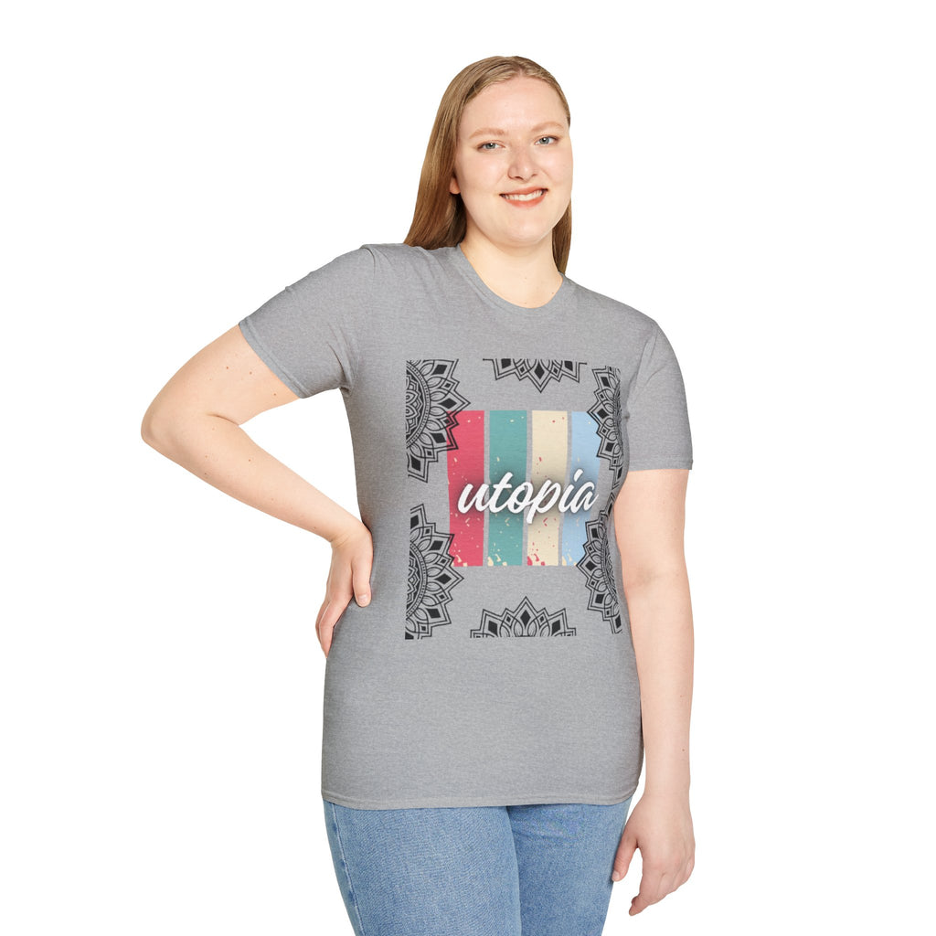 Utopia Retro Stripe Mandala T-Shirt
