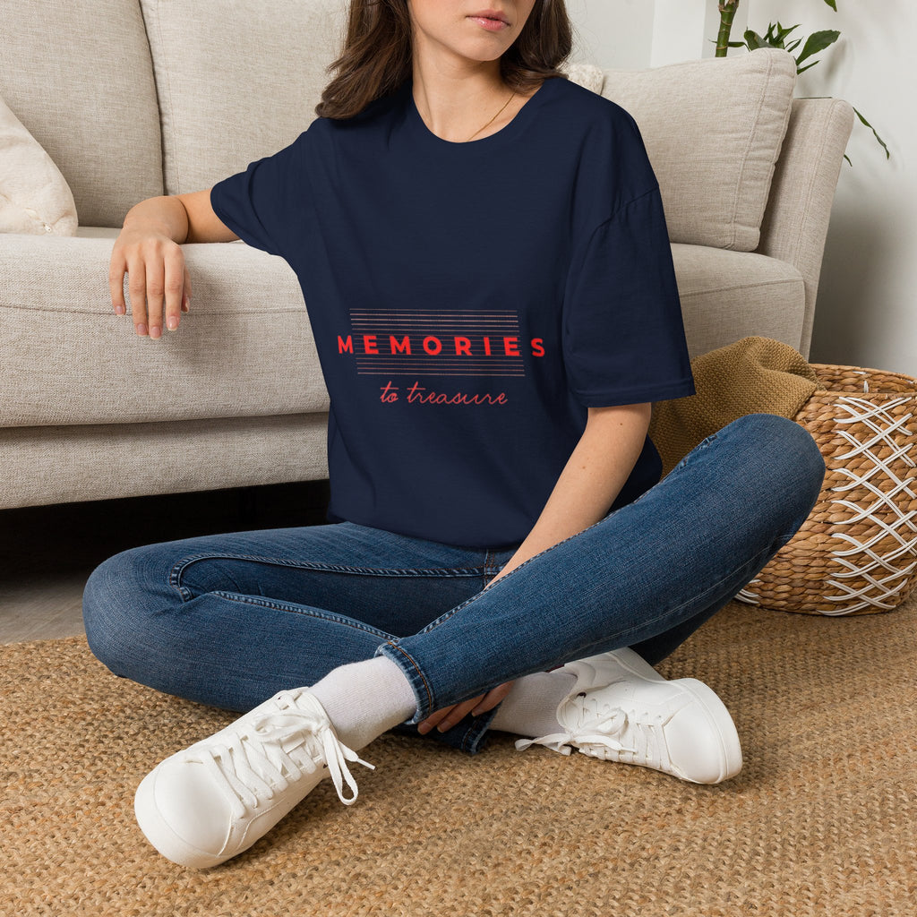Memories Tee — "Memories to Treasure" Minimalist Casual T-Shirt