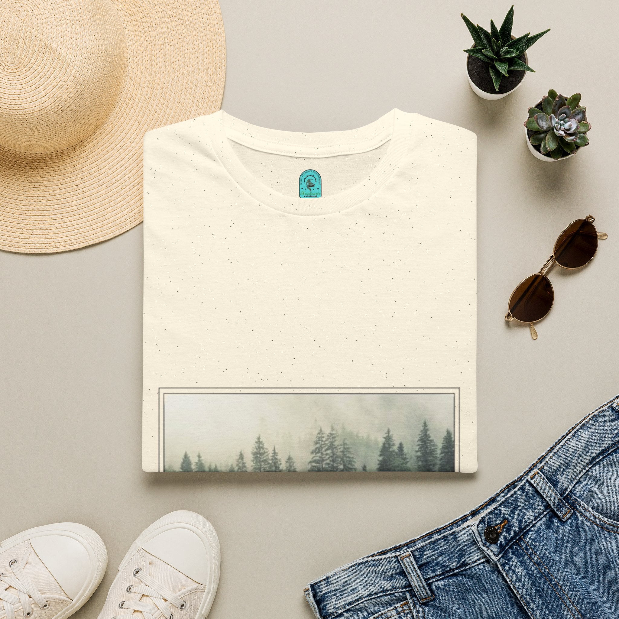 Forest Mist T-Shirt — "fresh breeze" Nature Graphic Tee
