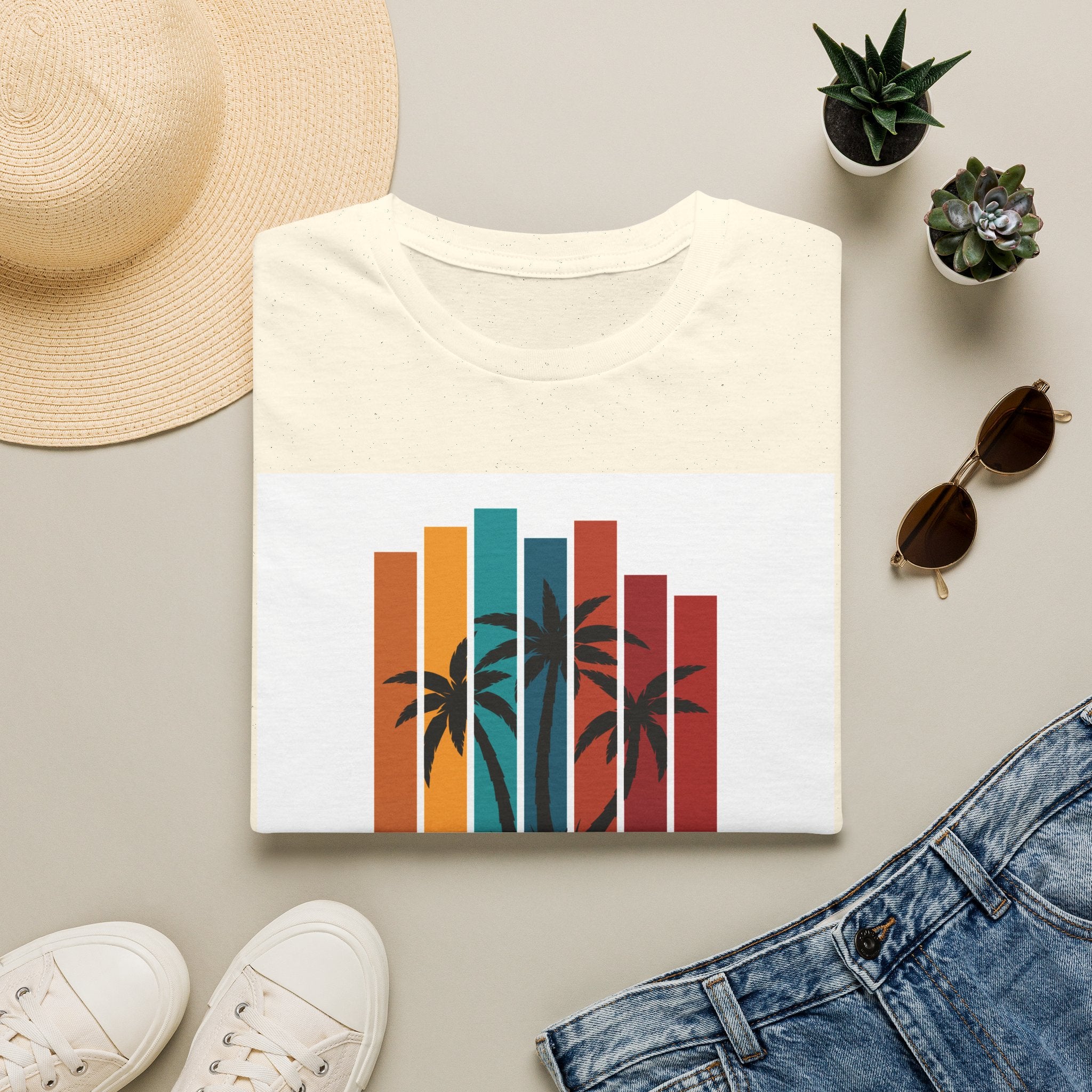 Retro Palm Beach T-Shirt
