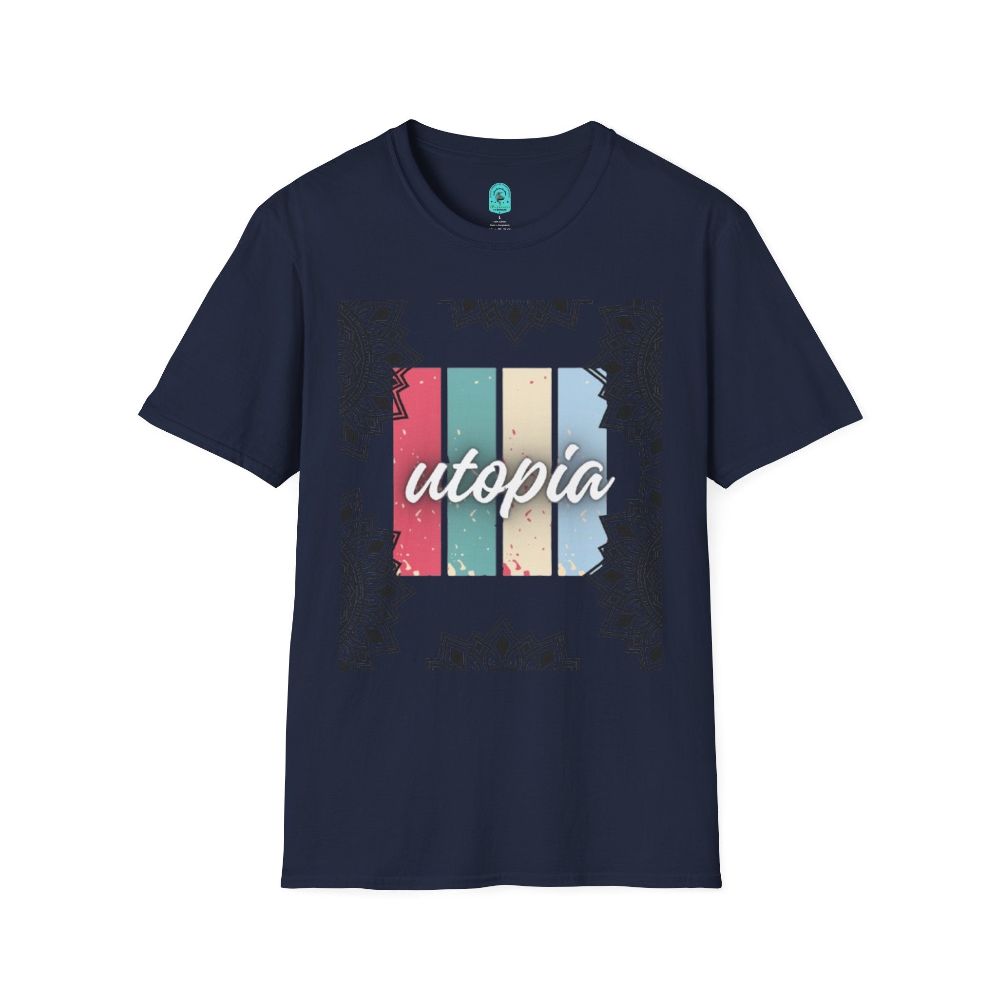 Utopia Retro Stripe Mandala T-Shirt
