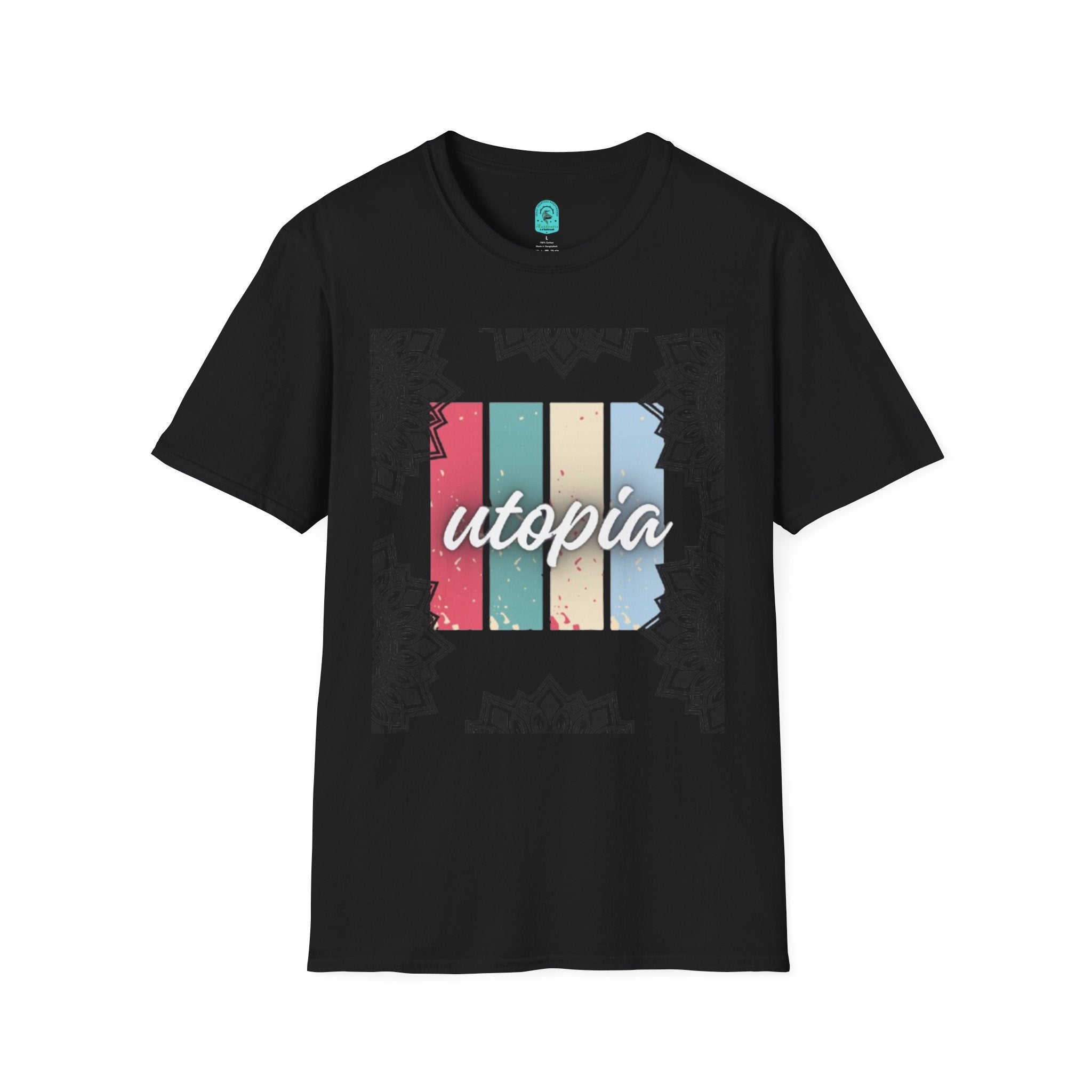 Utopia Retro Stripe Mandala T-Shirt