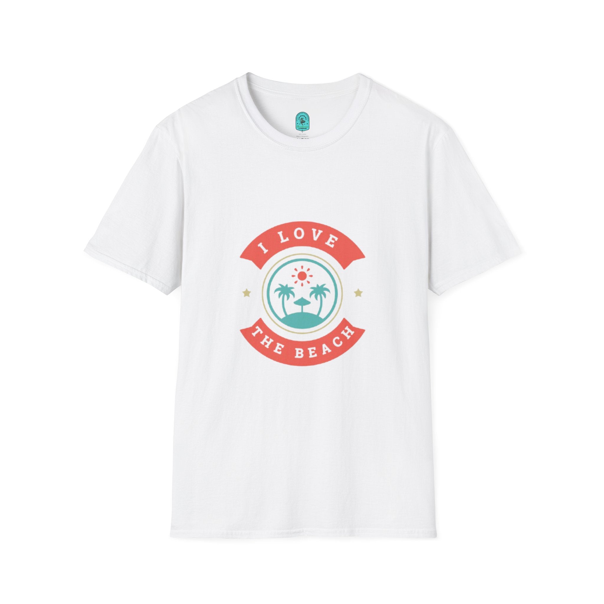I Love The Beach T-Shirt — Retro Palm Tree Vacation Tee