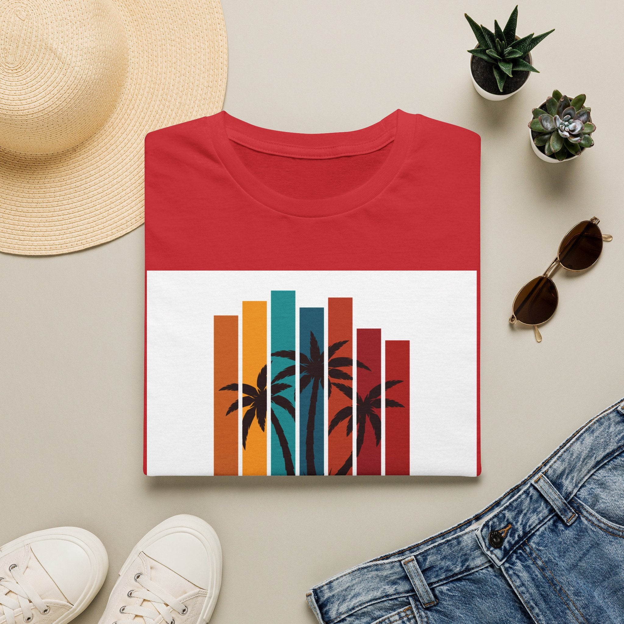 Retro Palm Beach T-Shirt