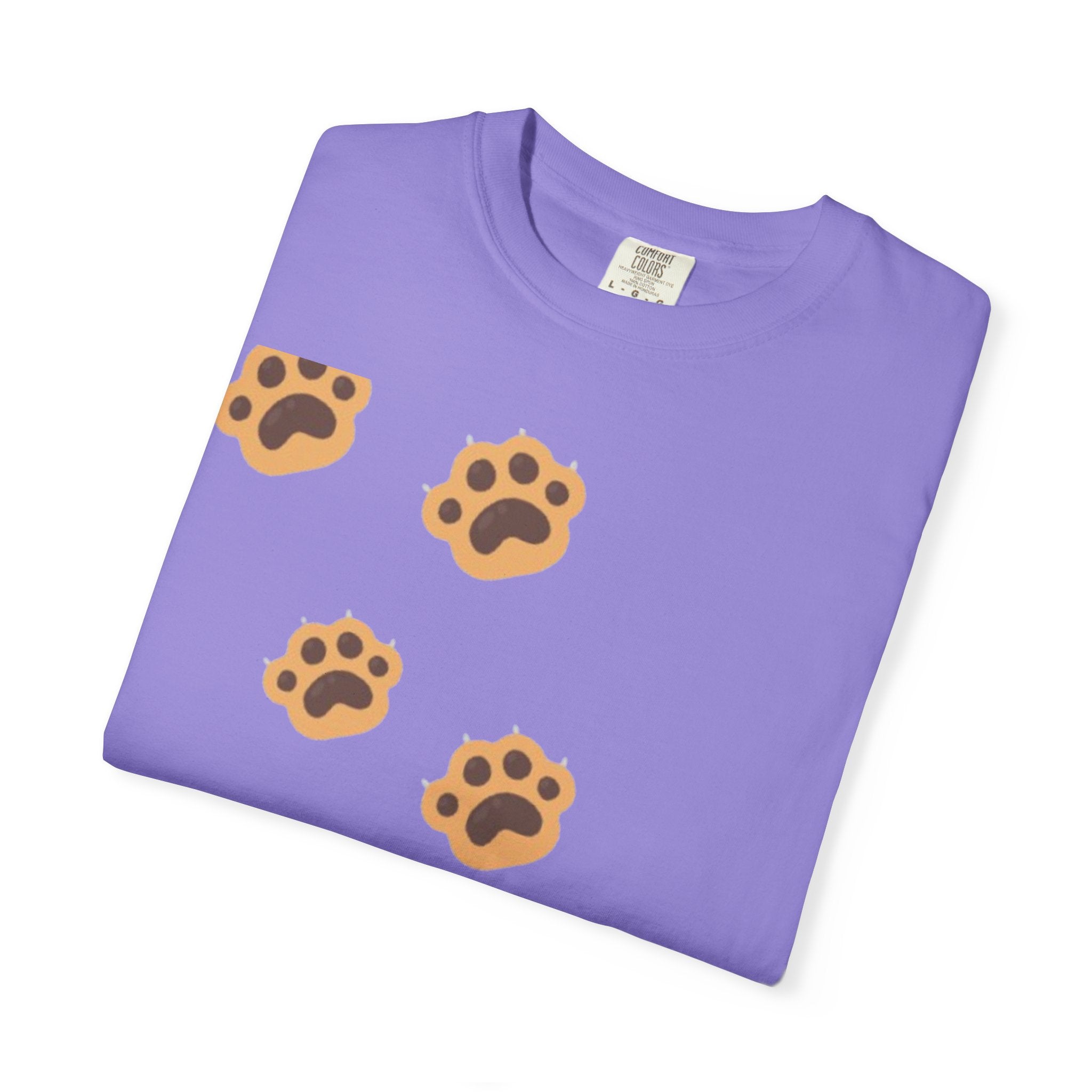 Let's Walk Paw Print T-Shirt