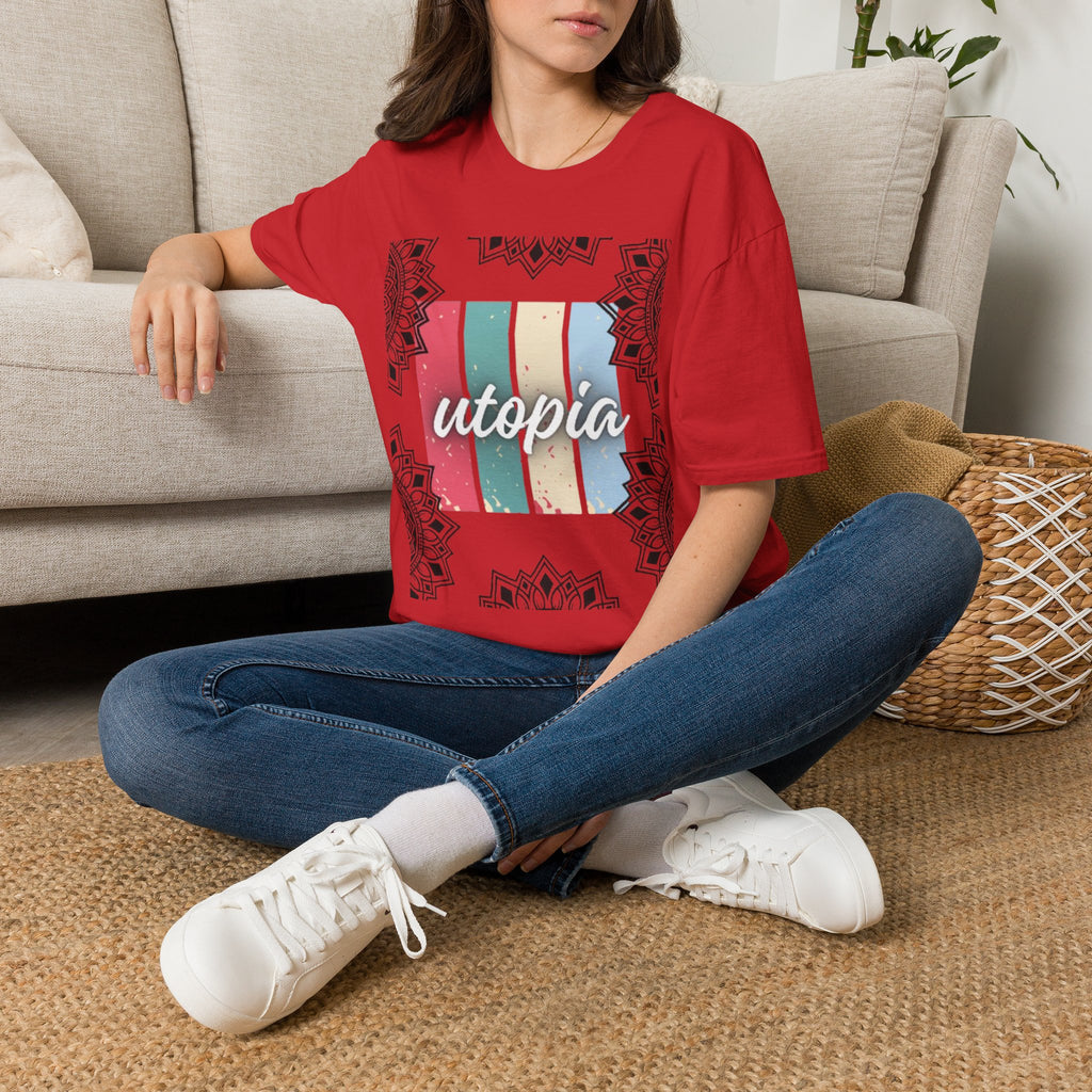 Utopia Retro Stripe Mandala T-Shirt