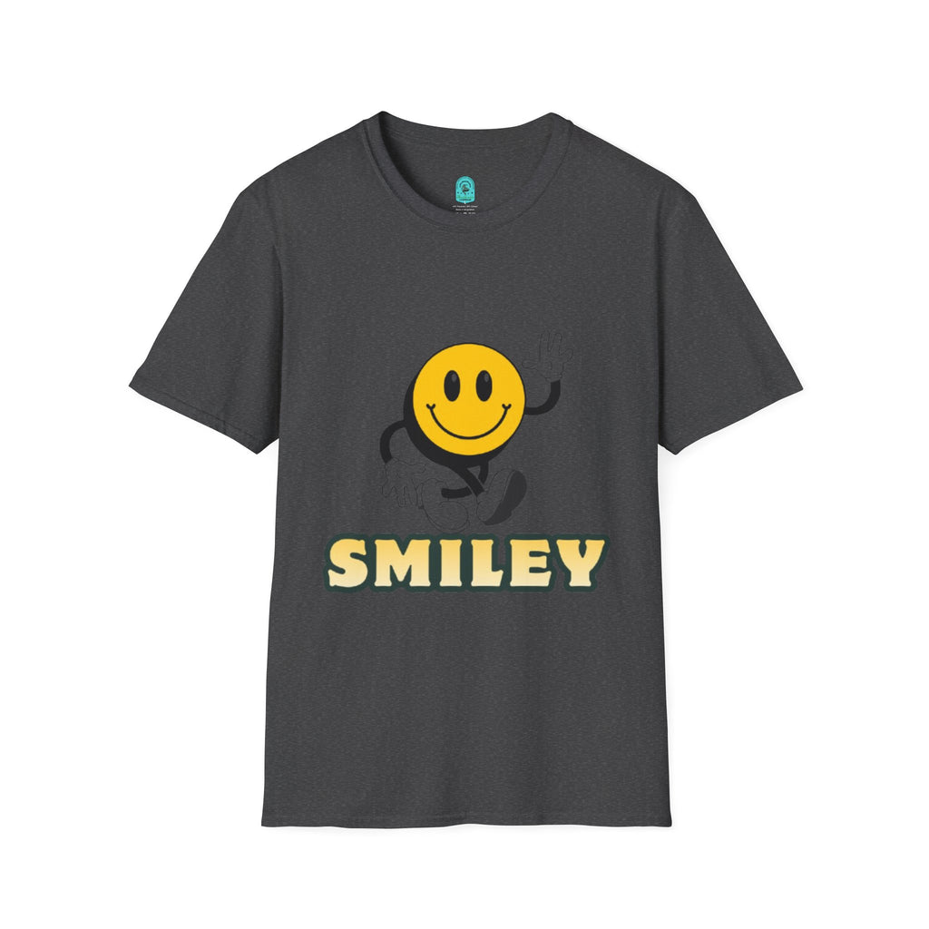 Smiley Waving T‑Shirt — Retro Happy Face Graphic Tee