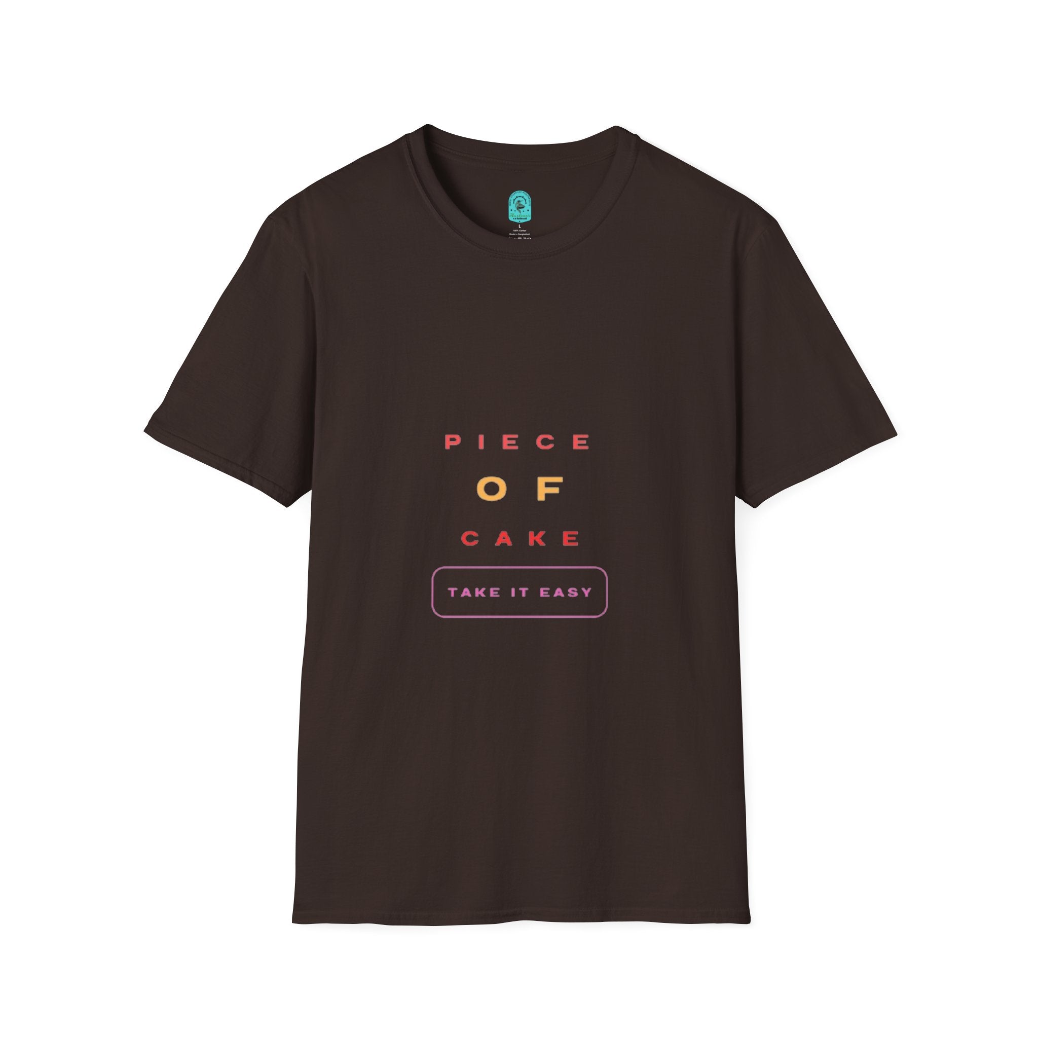 Piece of Cake T‑Shirt – Minimal Pastel Graphic Tee