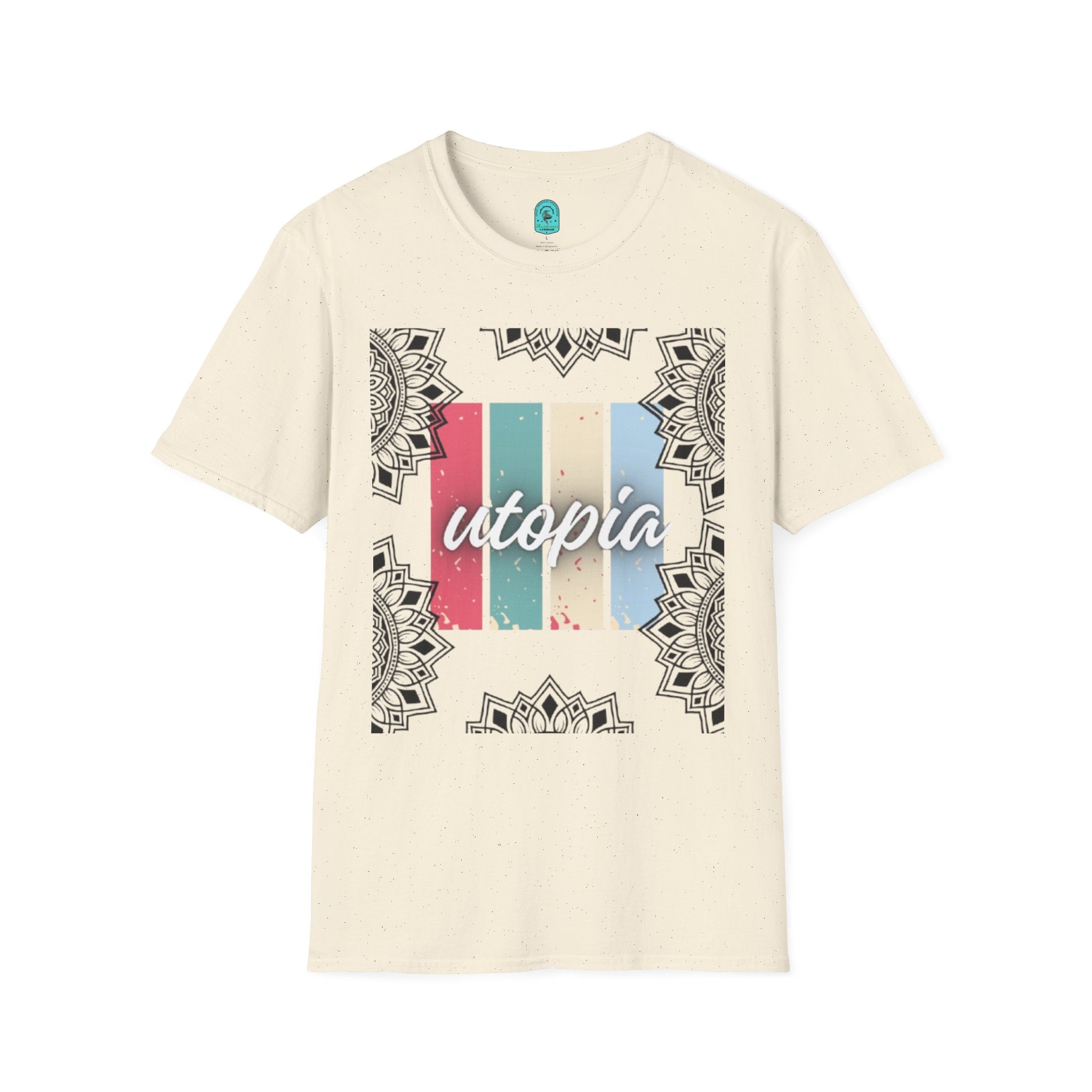 Utopia Retro Stripe Mandala T-Shirt