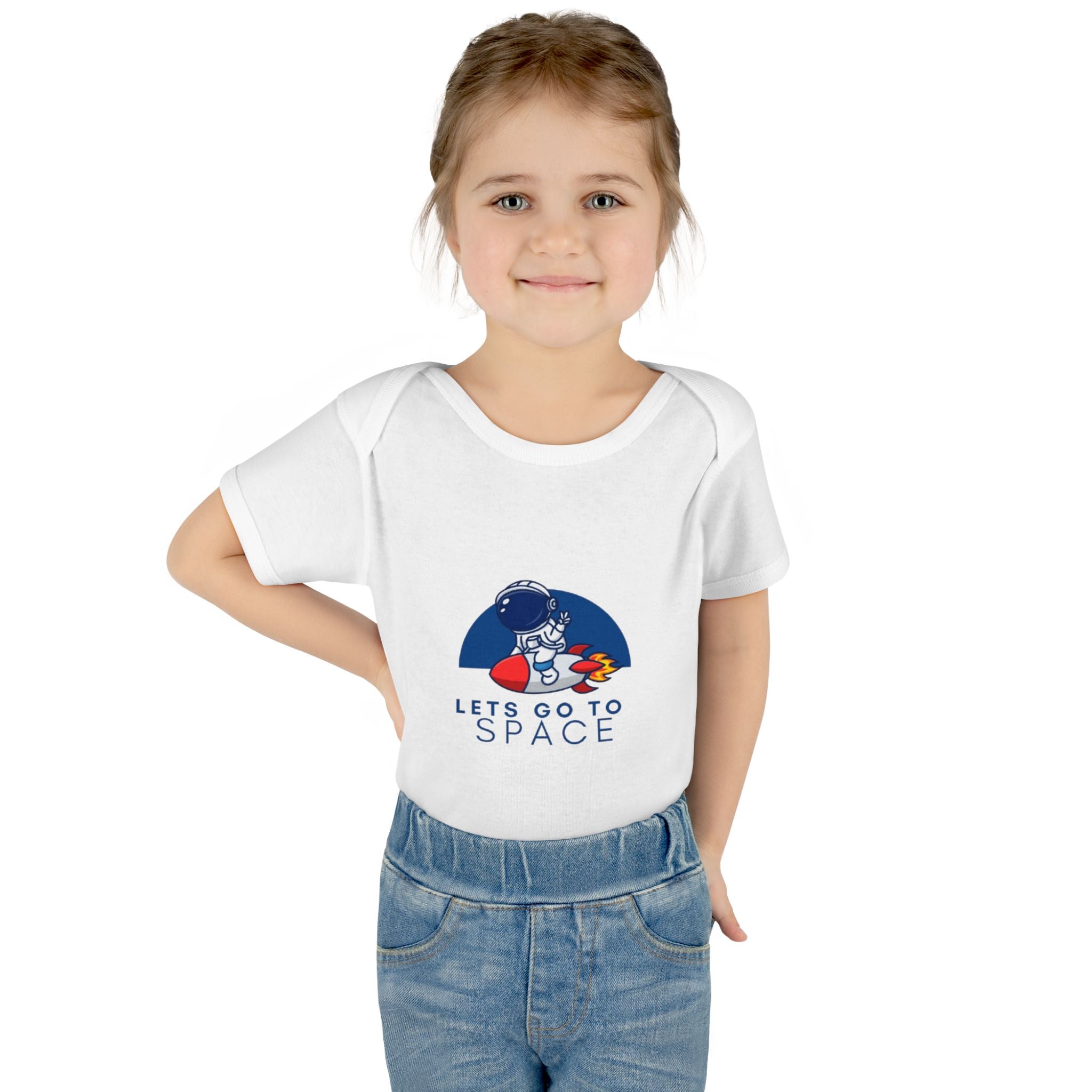 Lets Go to Space Infant Bodysuit - Cute Astronaut Baby Onesie